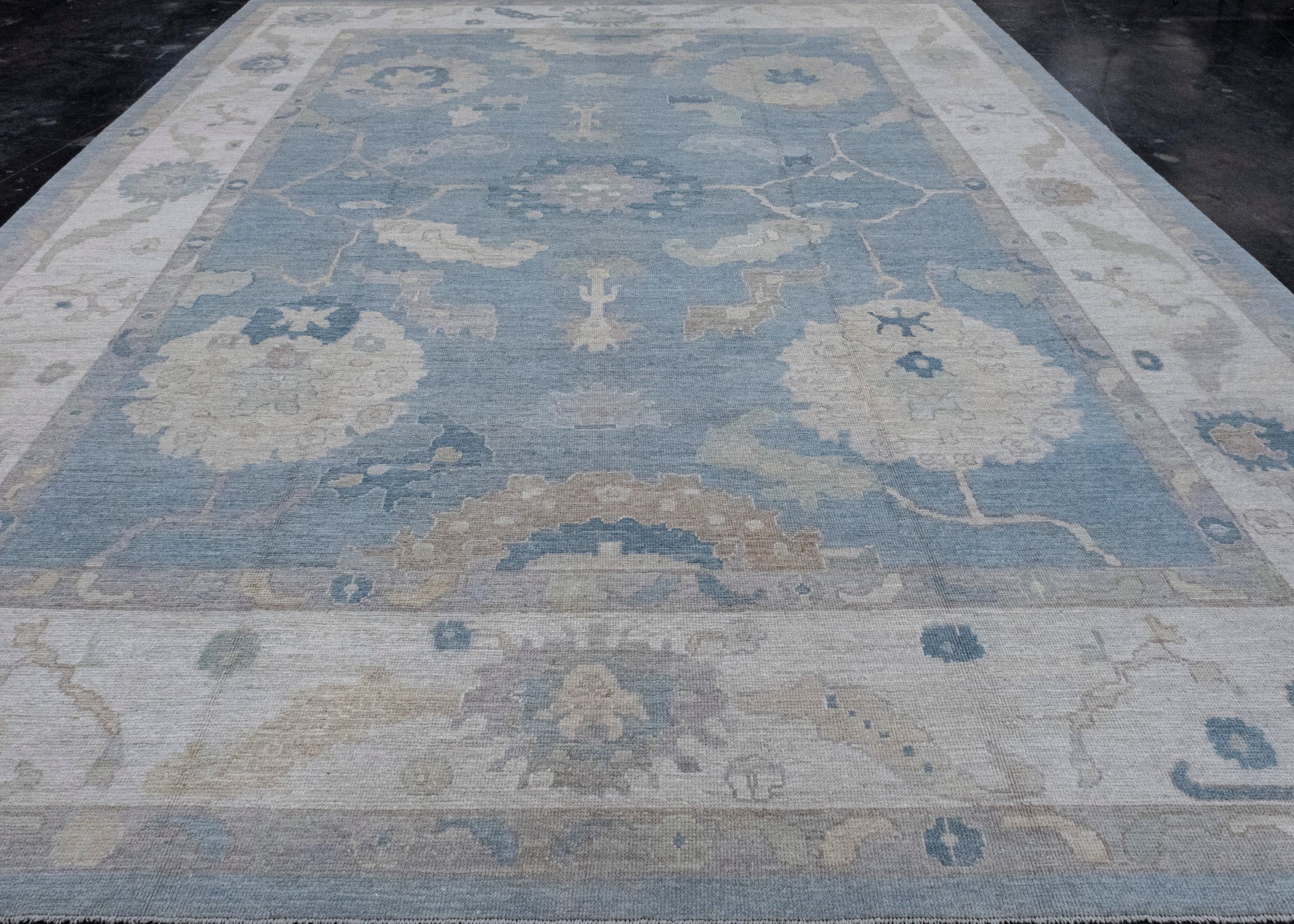 Turkish Oushak Rug 12'1" x 15'6" #16081
