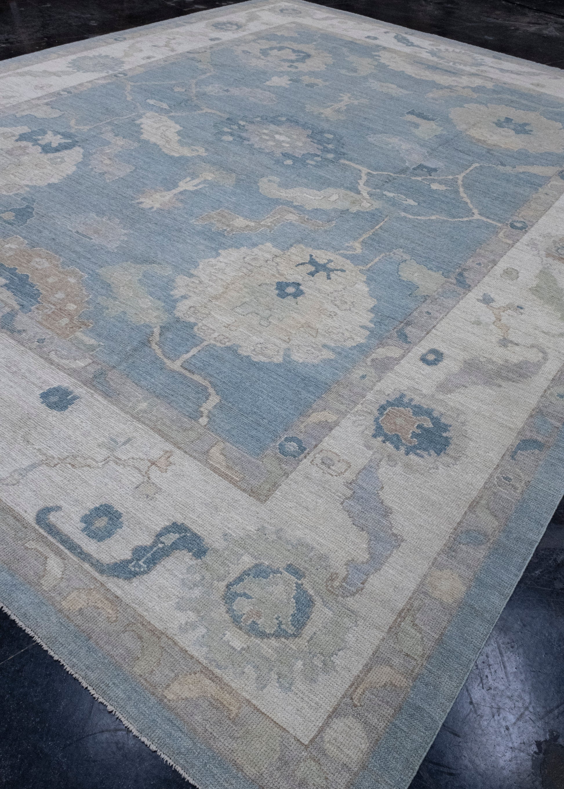 Turkish Oushak Rug 12'1" x 15'6" #16081
