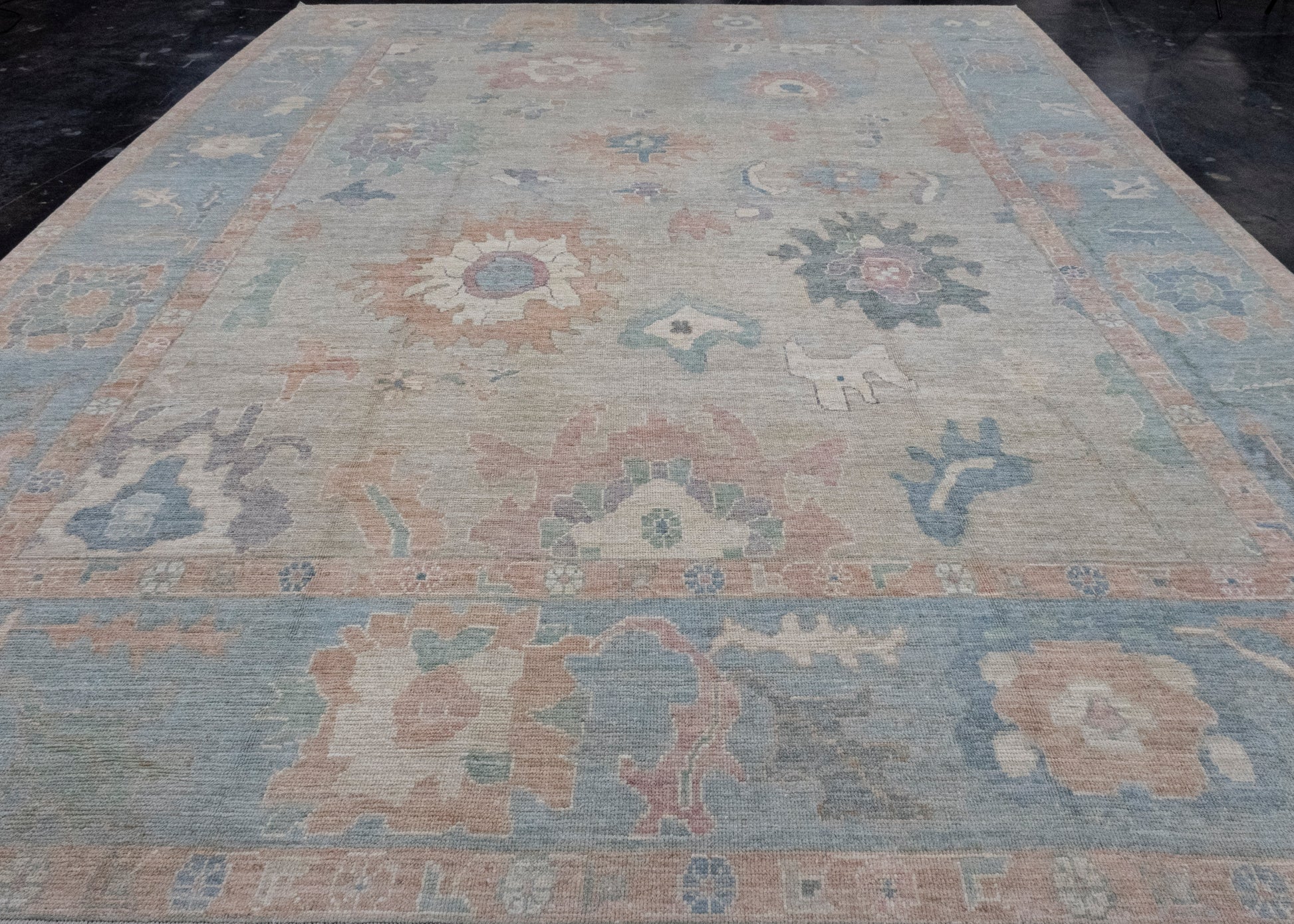 Turkish Oushak Rug 12'2" x 15'5" #16440