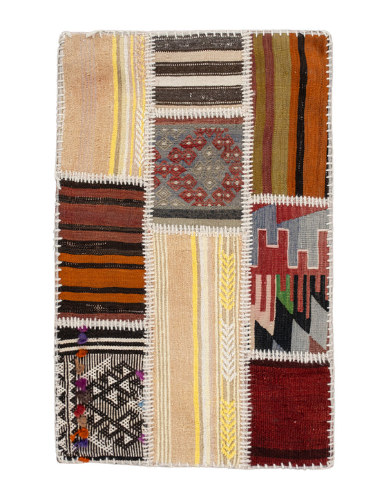 Oriental Hand Knotted Vintage Turkish Mini Rug 2' x 3'3" #H-165