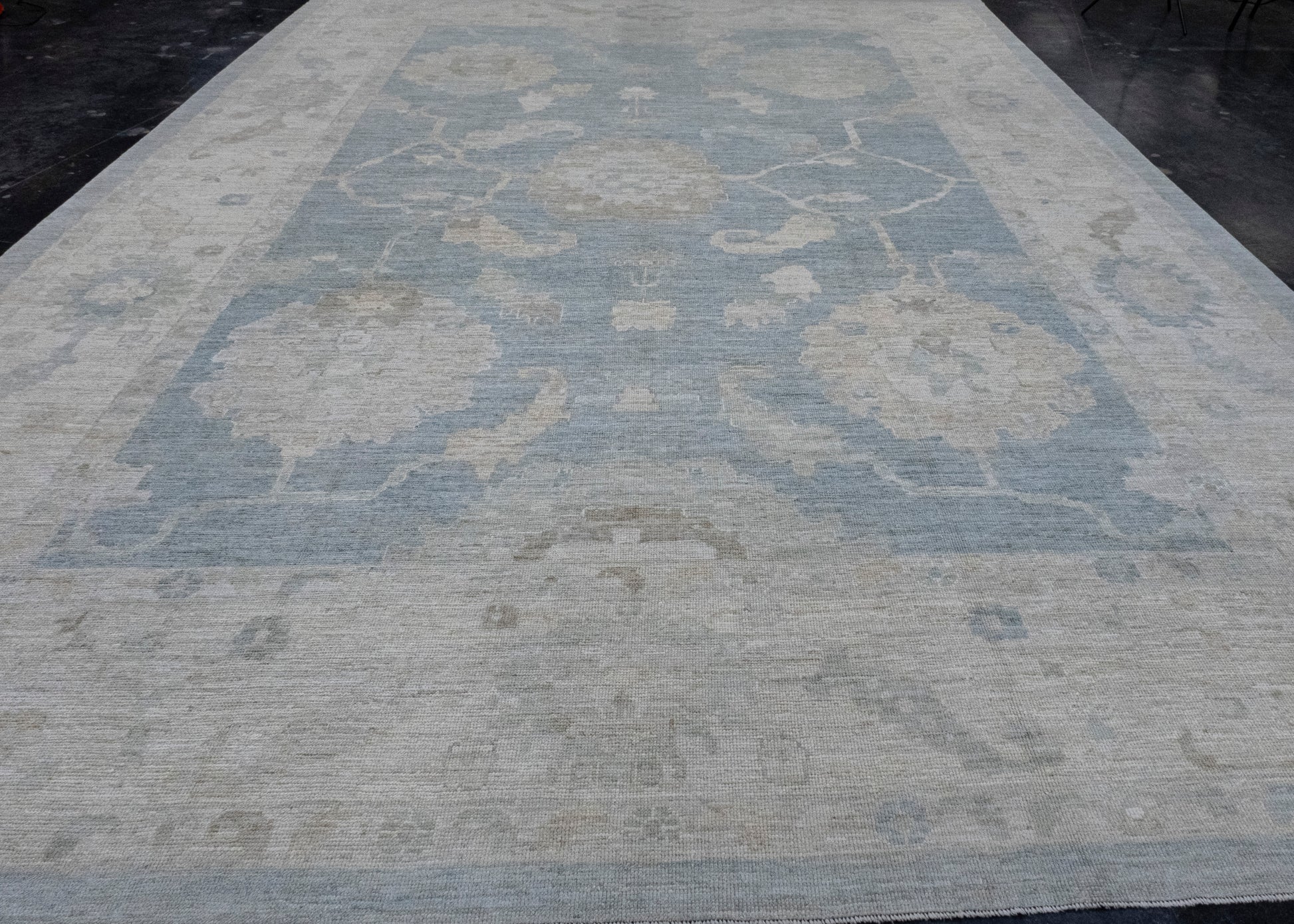 Turkish Oushak Rug 12'4" x 17'6" #16513
