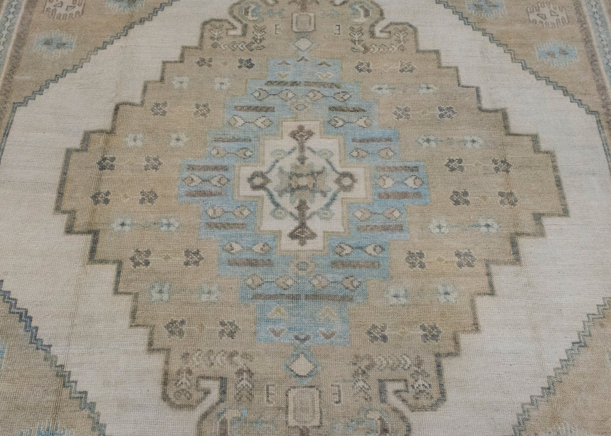 Turkish Antique Look Oushak Rug 12'4" x 15'9" #16785