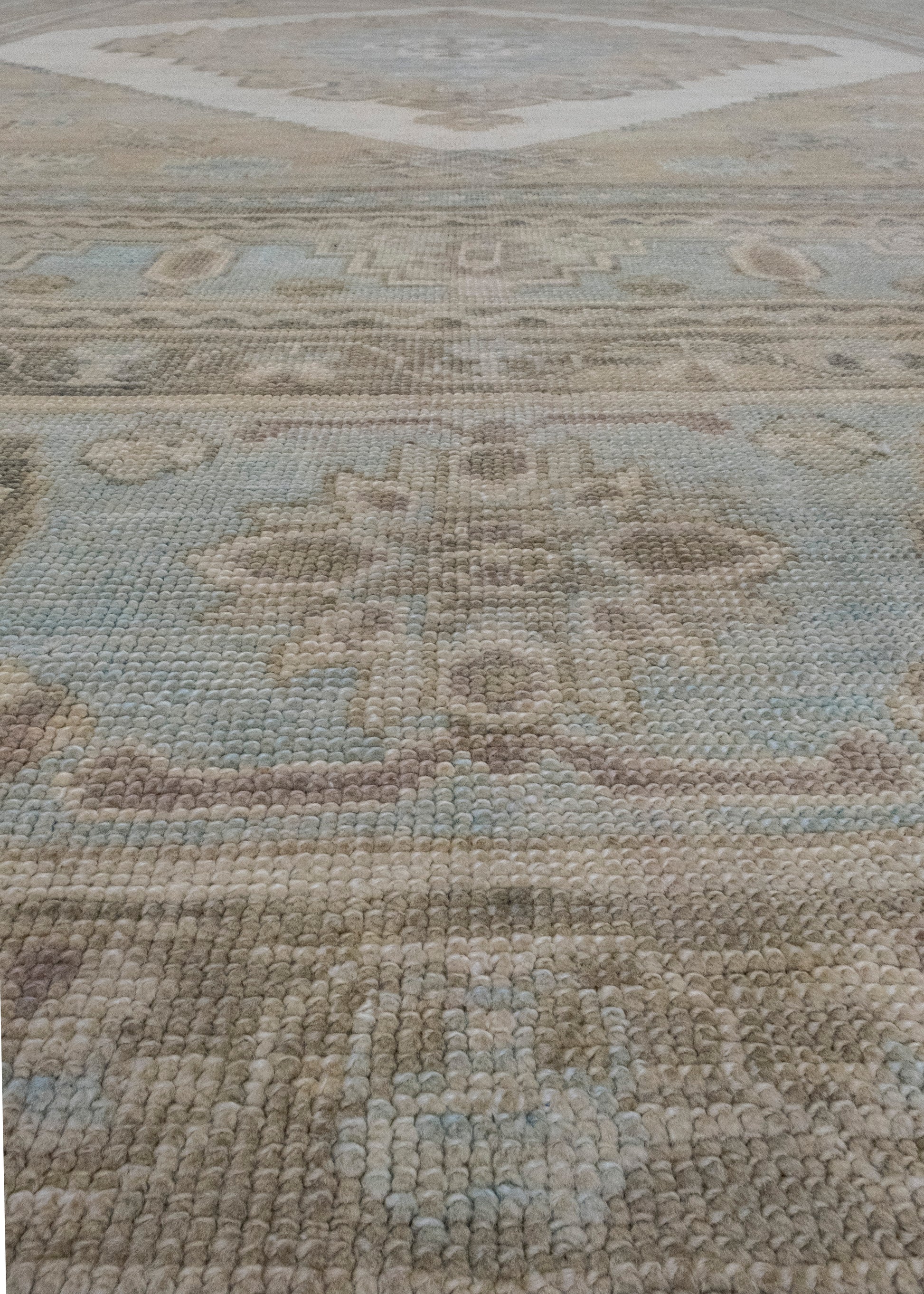 Turkish Antique Look Oushak Rug 12'4" x 15'9" #16785