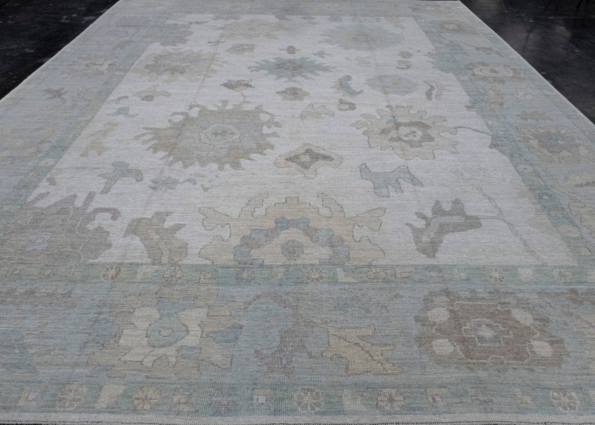 Turkish Oushak Rug 12'5" x 15'8" #16130