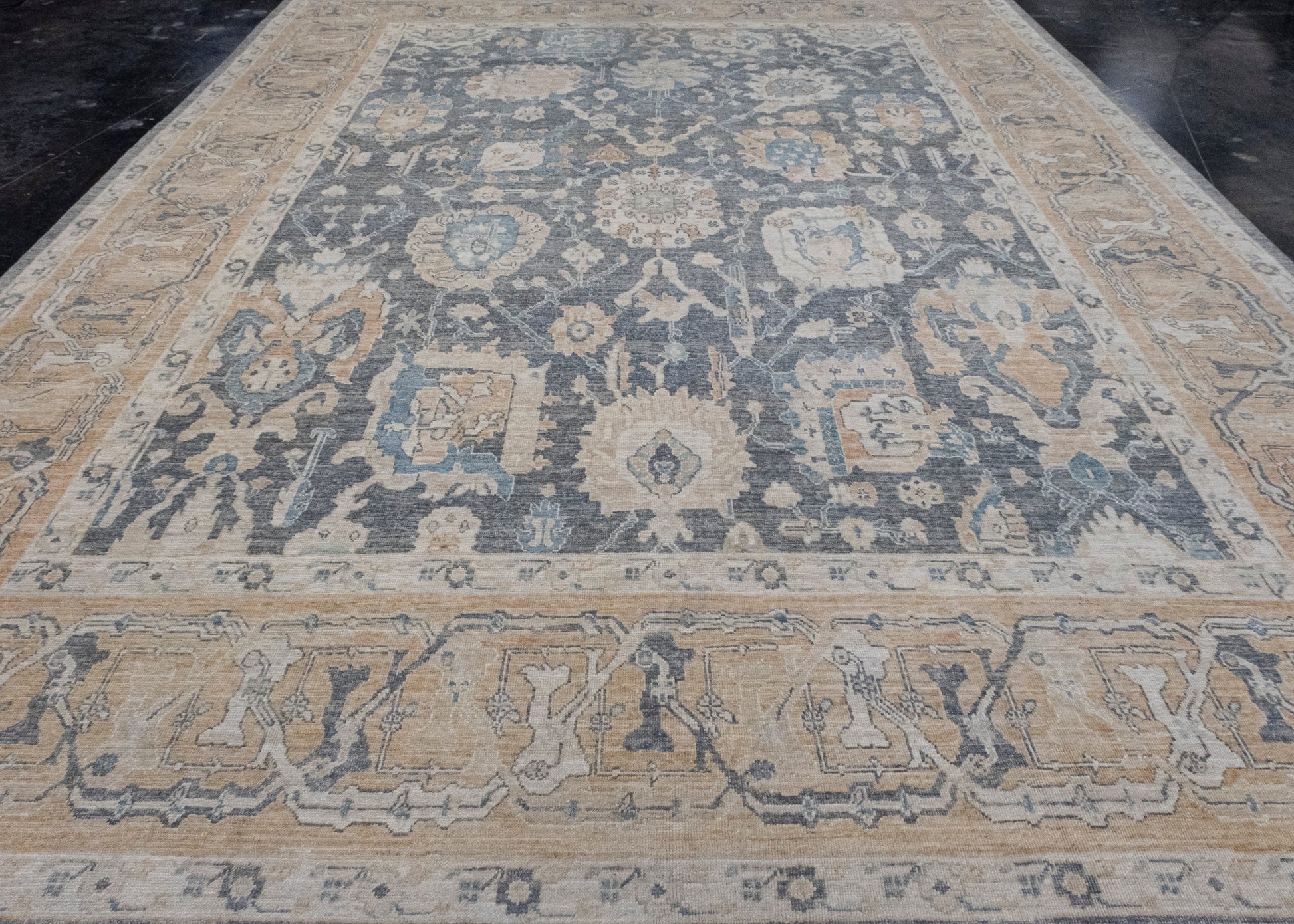 Turkish Antique Look Oushak Rug 11'6" x 15' #16435