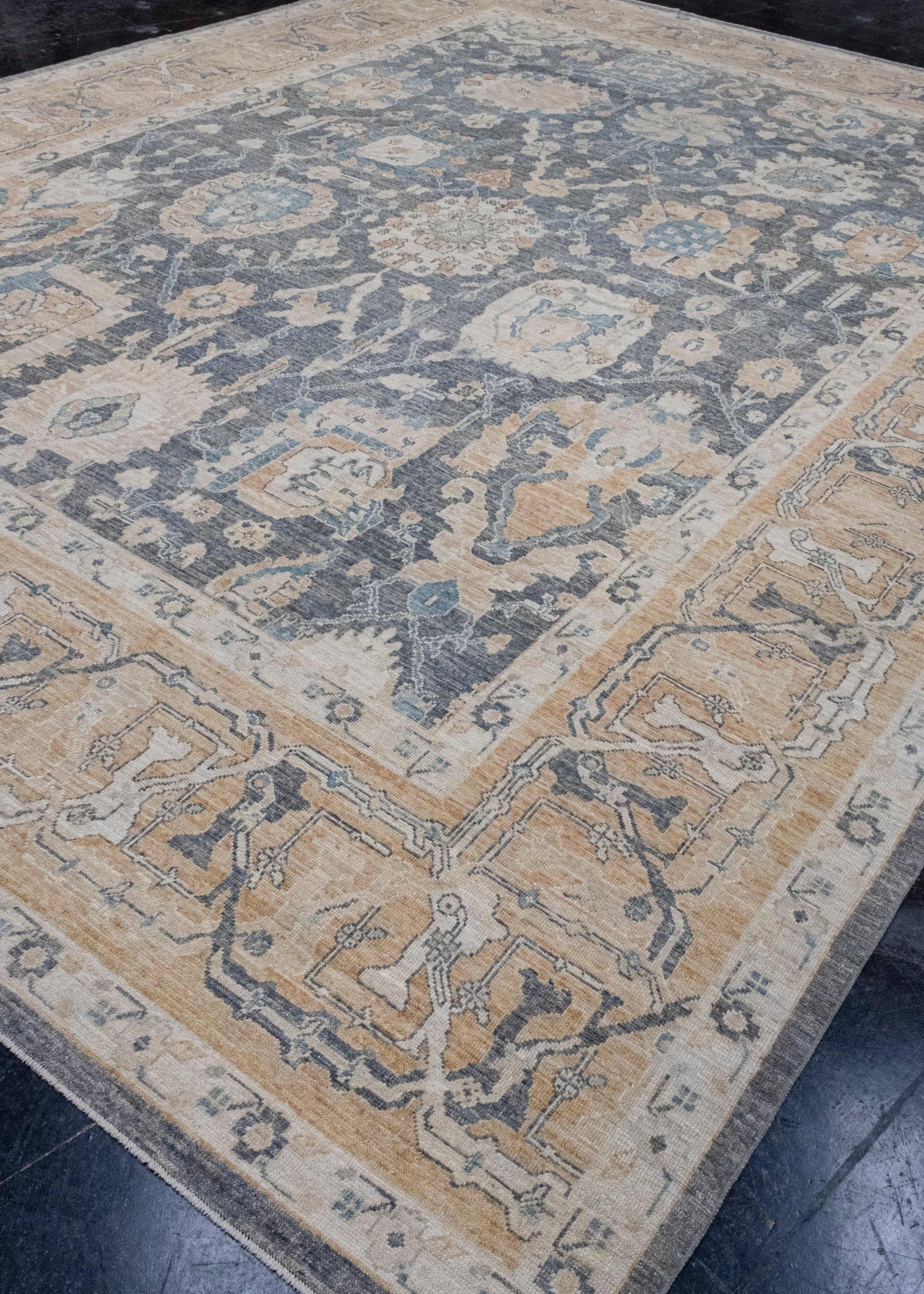 Turkish Antique Look Oushak Rug 11'6" x 15' #16435