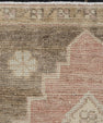 Oriental Hand Knotted Vintage Turkish Mini Rug 1'8" x 2'11" #10499