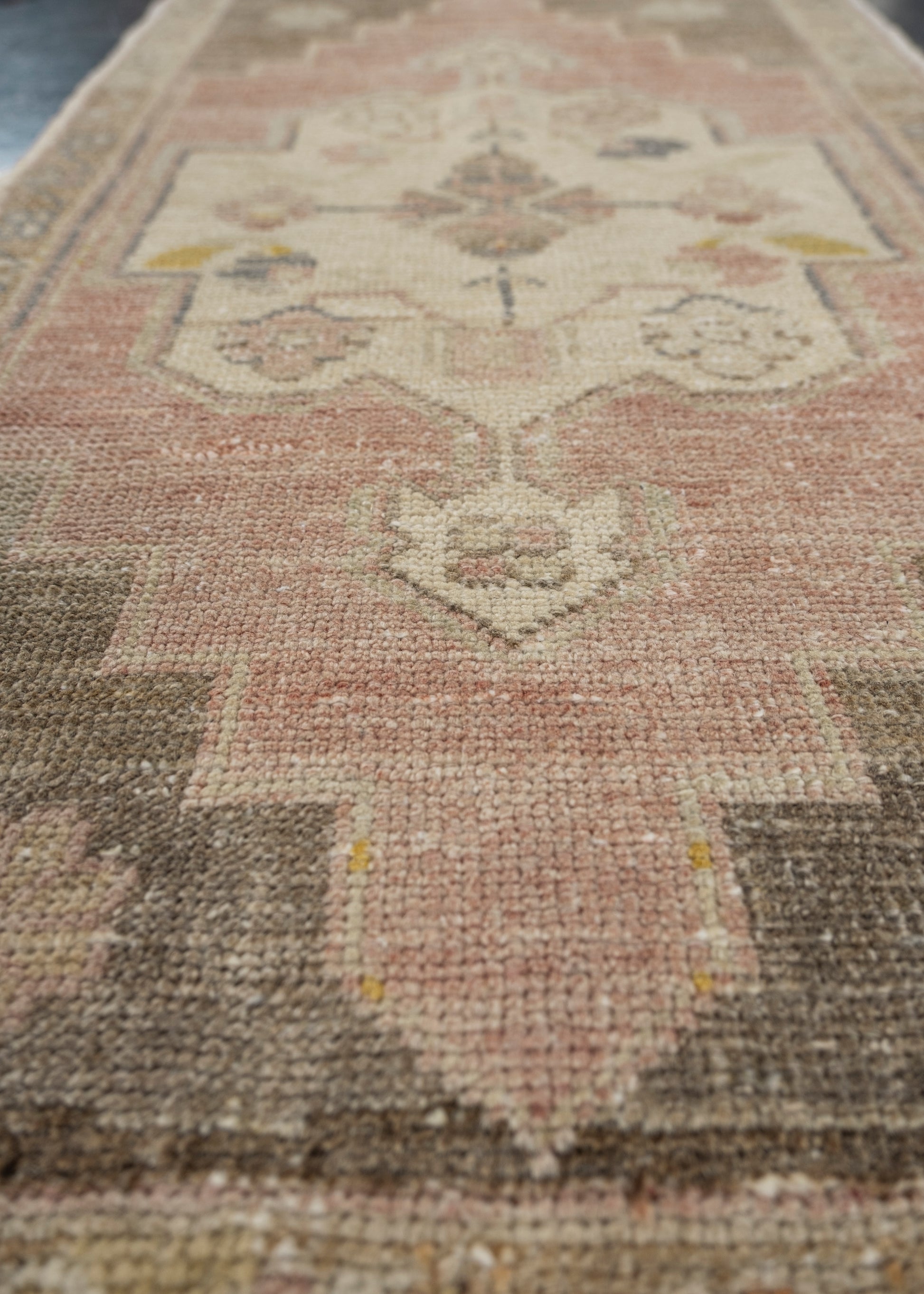Oriental Hand Knotted Vintage Turkish Mini Rug 1'8" x 2'11" #10499