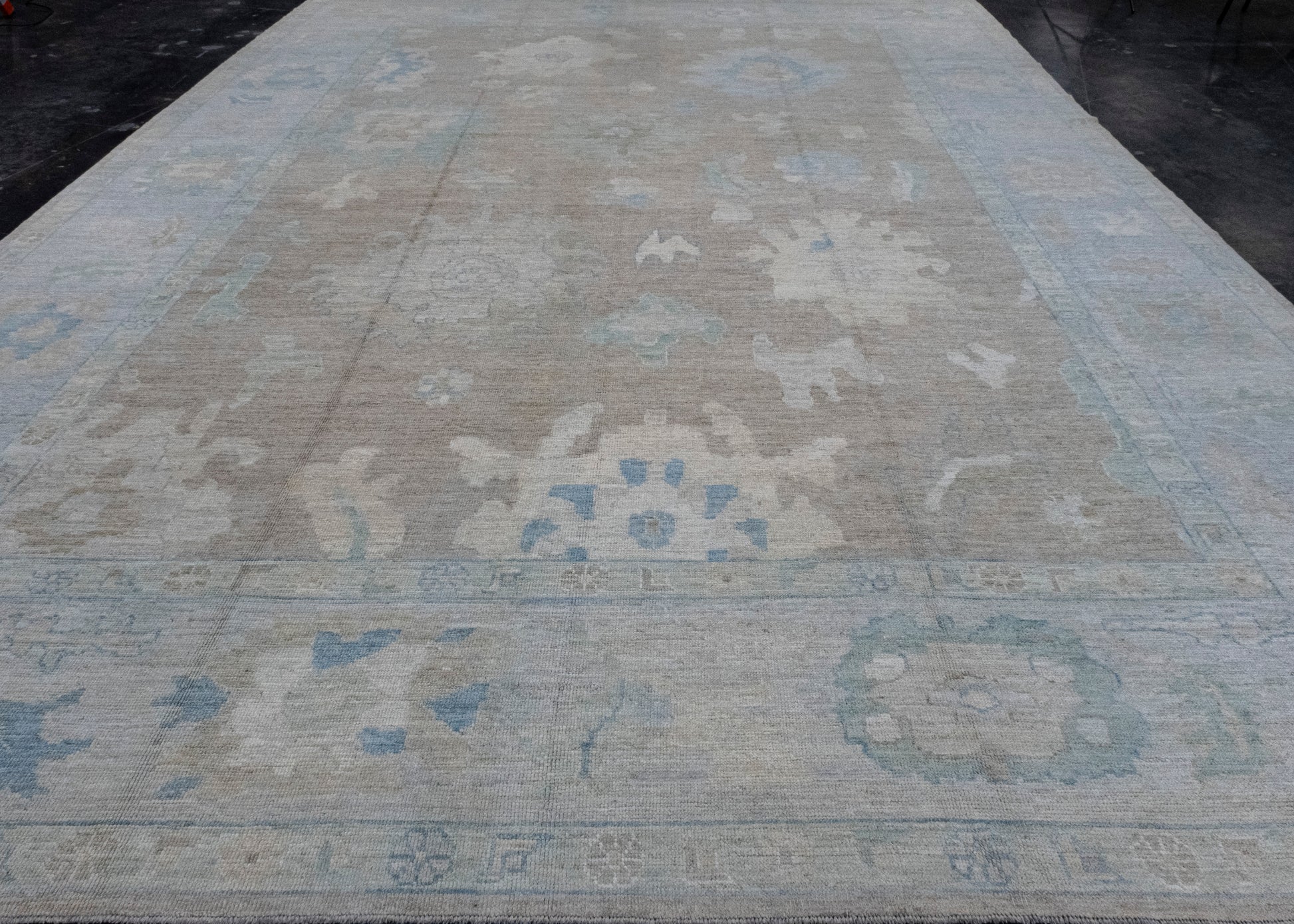 Turkish Oushak Rug 12'4" x 17'5" #16066