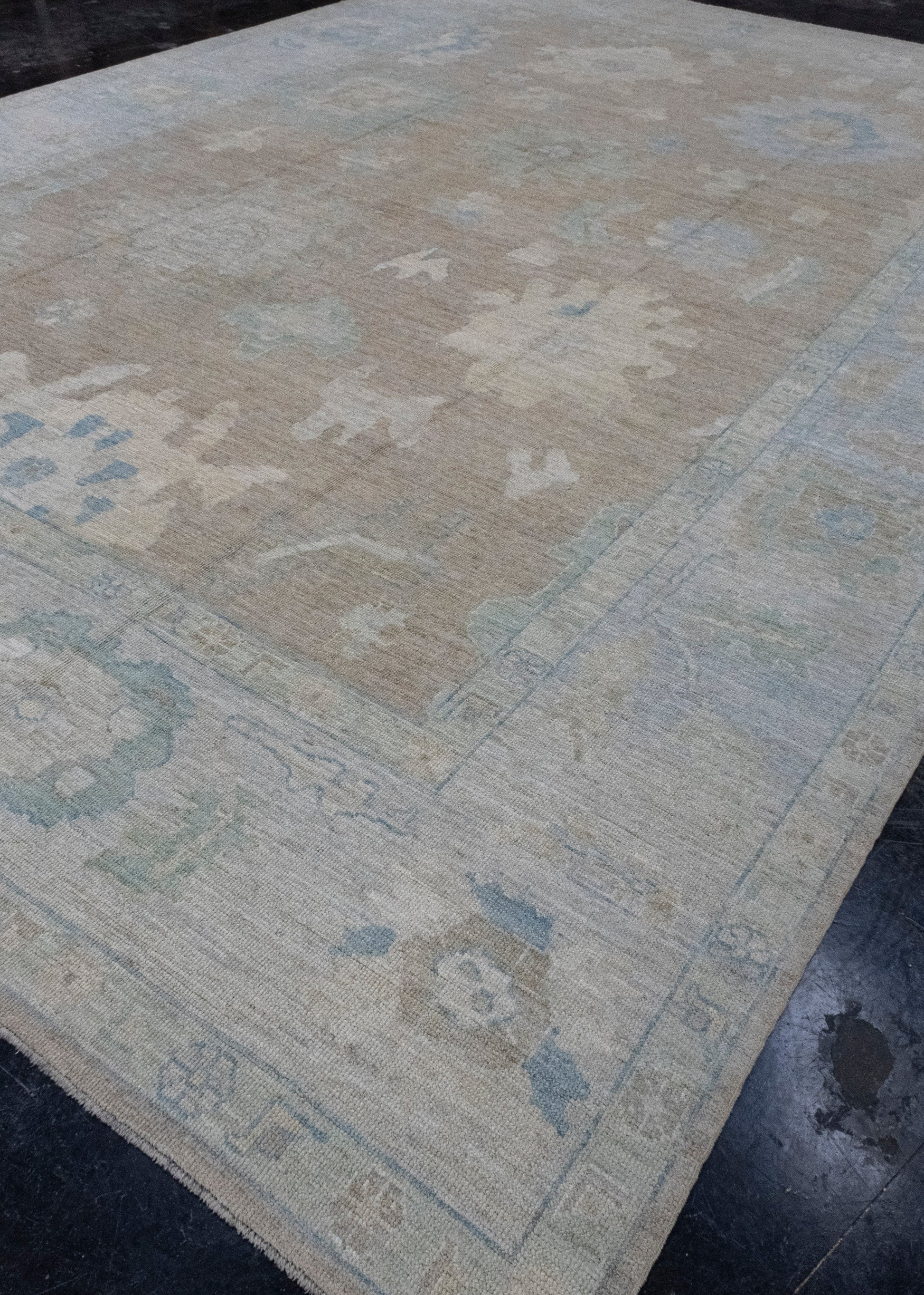 Turkish Oushak Rug 12'4" x 17'5" #16066