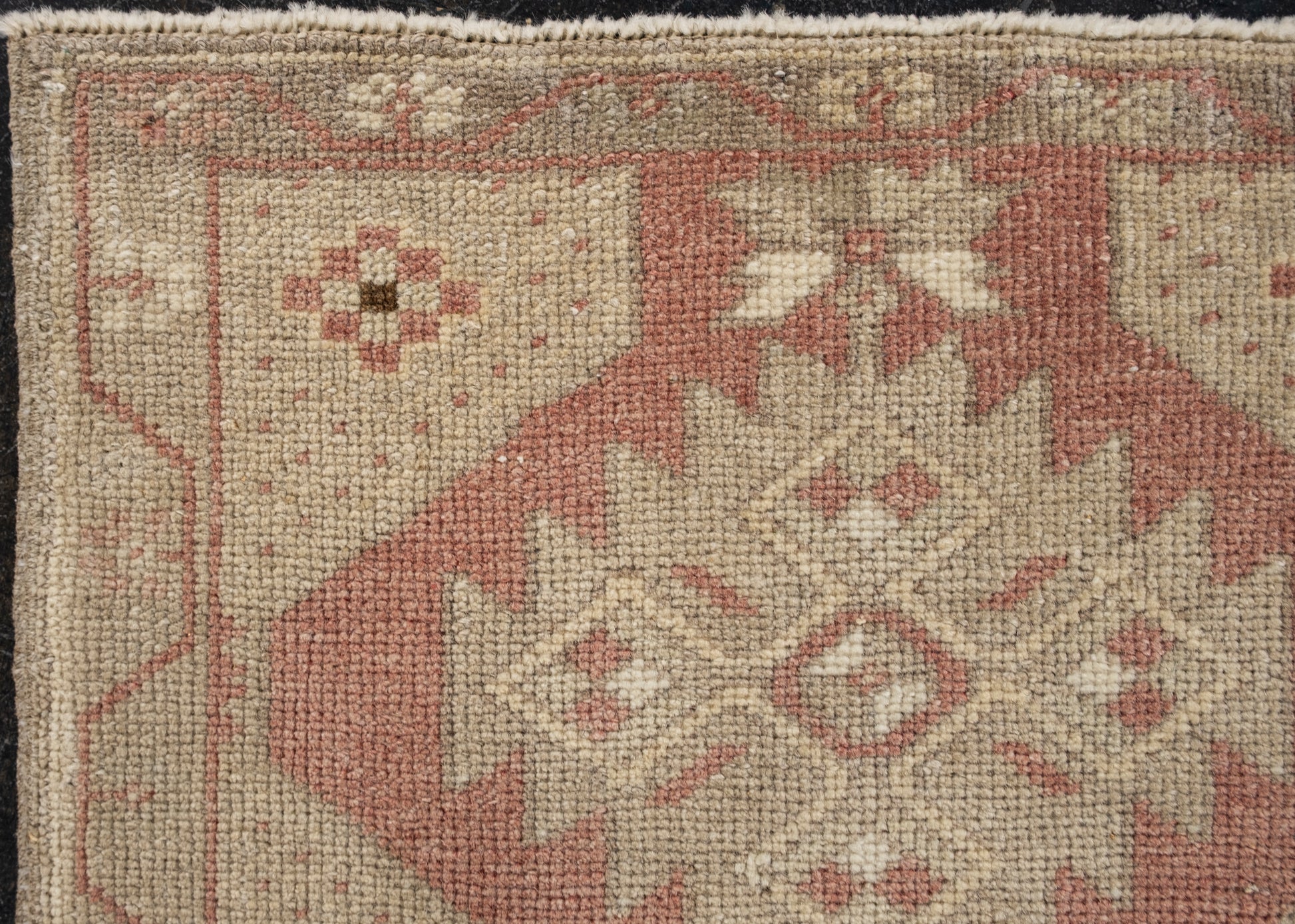Oriental Hand Knotted Vintage Turkish Mini Rug 1'8" x 3'2" #10638