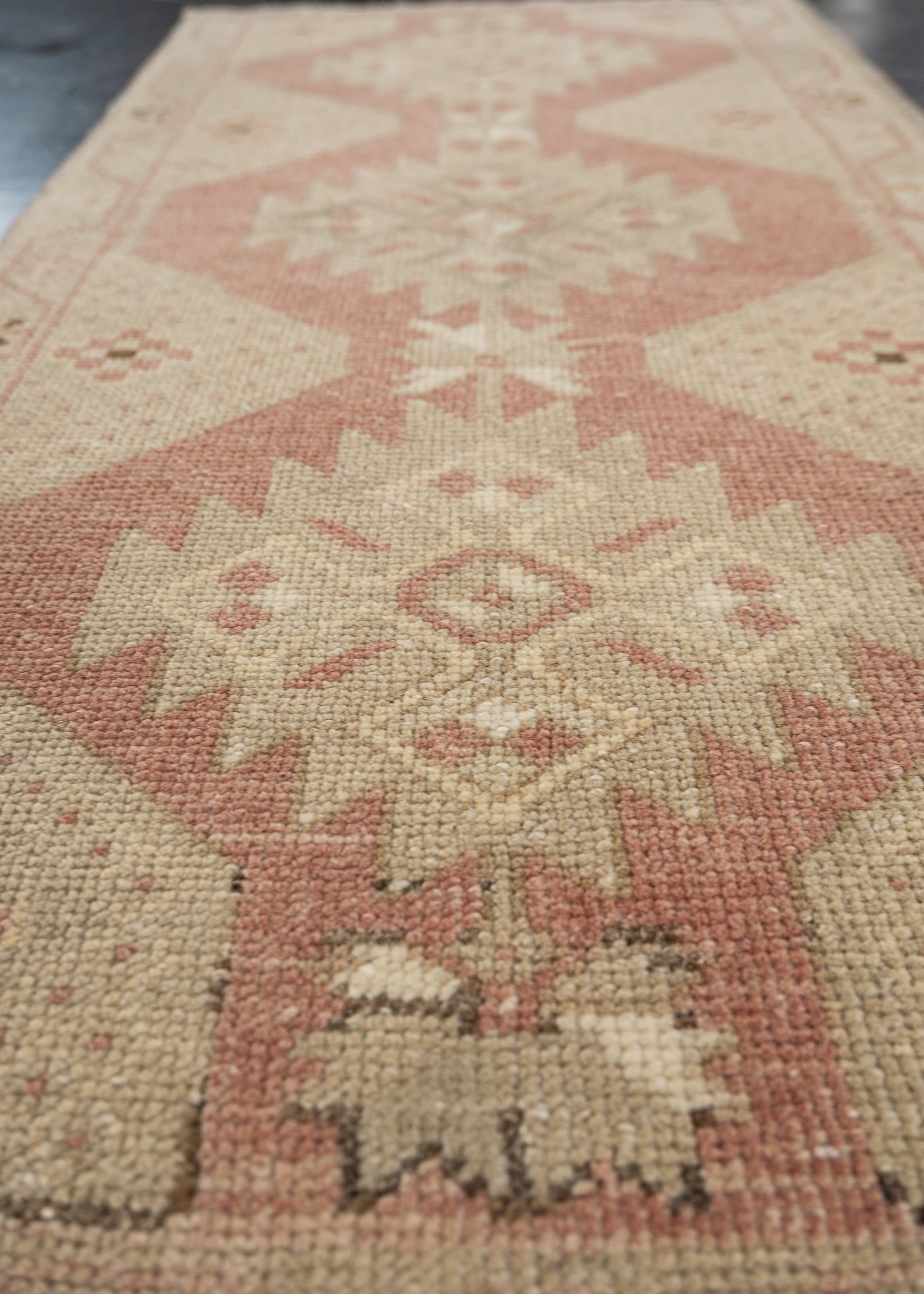 Oriental Hand Knotted Vintage Turkish Mini Rug 1'8" x 3'2" #10638