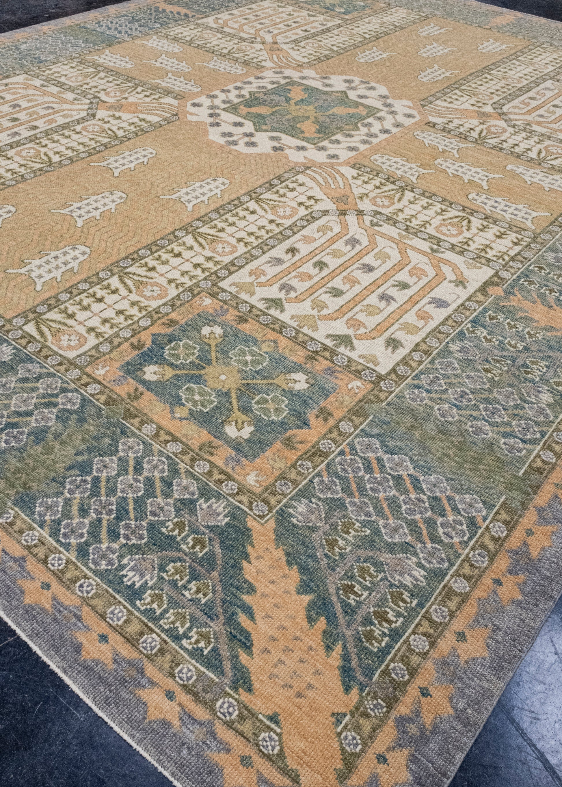 Turkish Oushak Rug 12'3" x 15'4" #16729