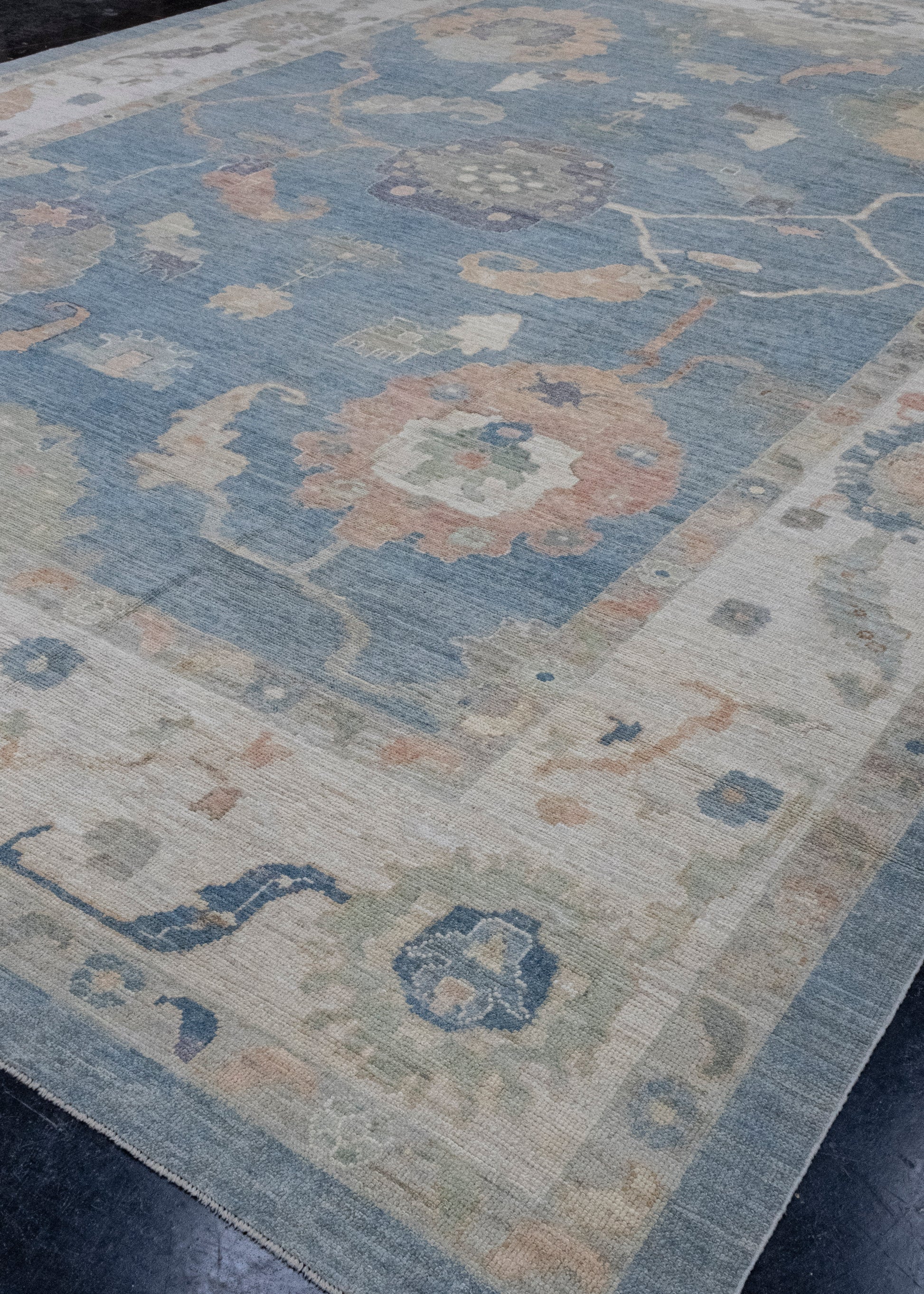 Turkish Oushak Rug 12'7" x 17'6" #16056