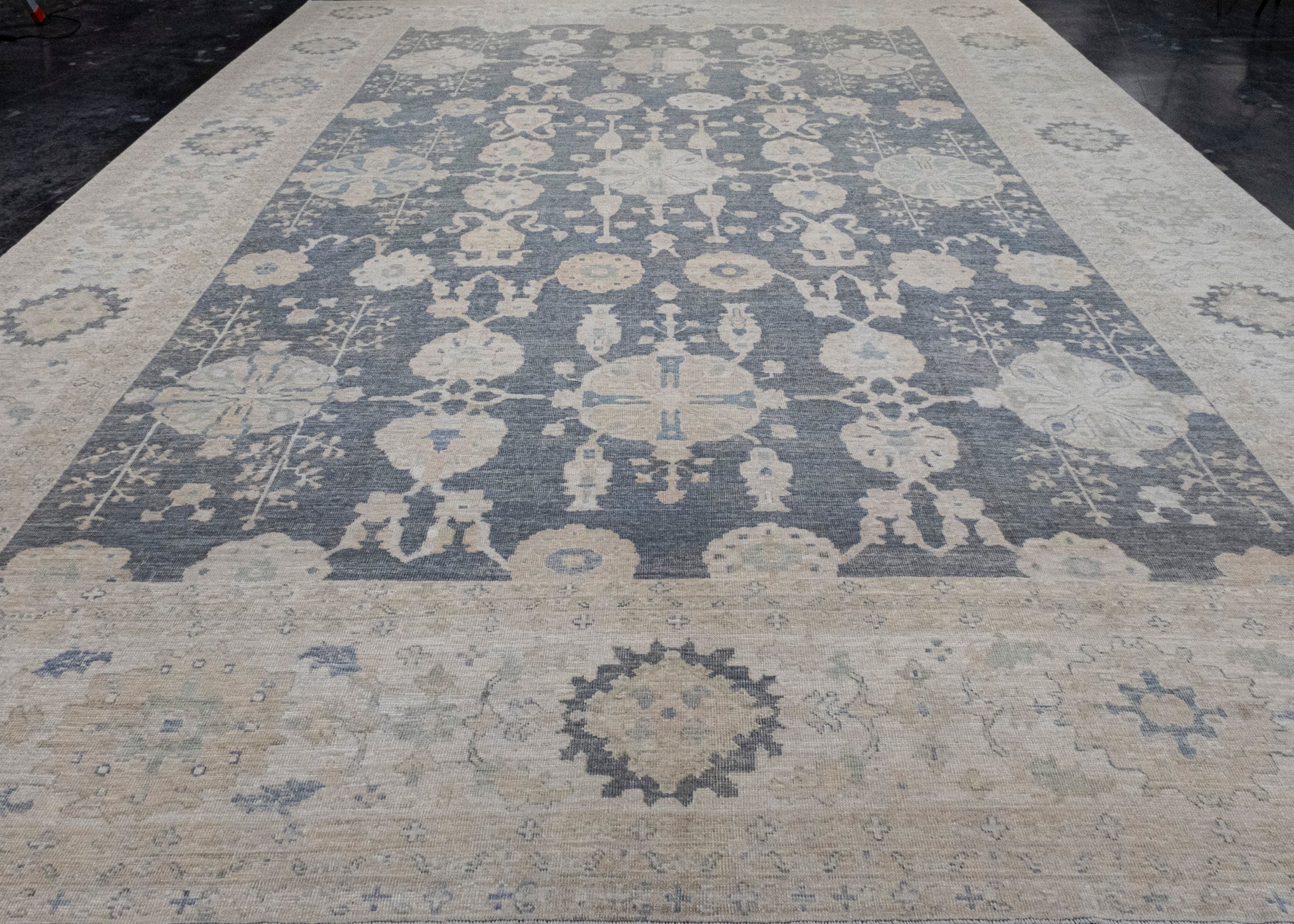 Turkish Antique Look Oushak Rug 12'11" x 17'2" #16526