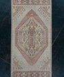 Oriental Hand Knotted Vintage Turkish Mini Rug 1'6" x 3' #10657