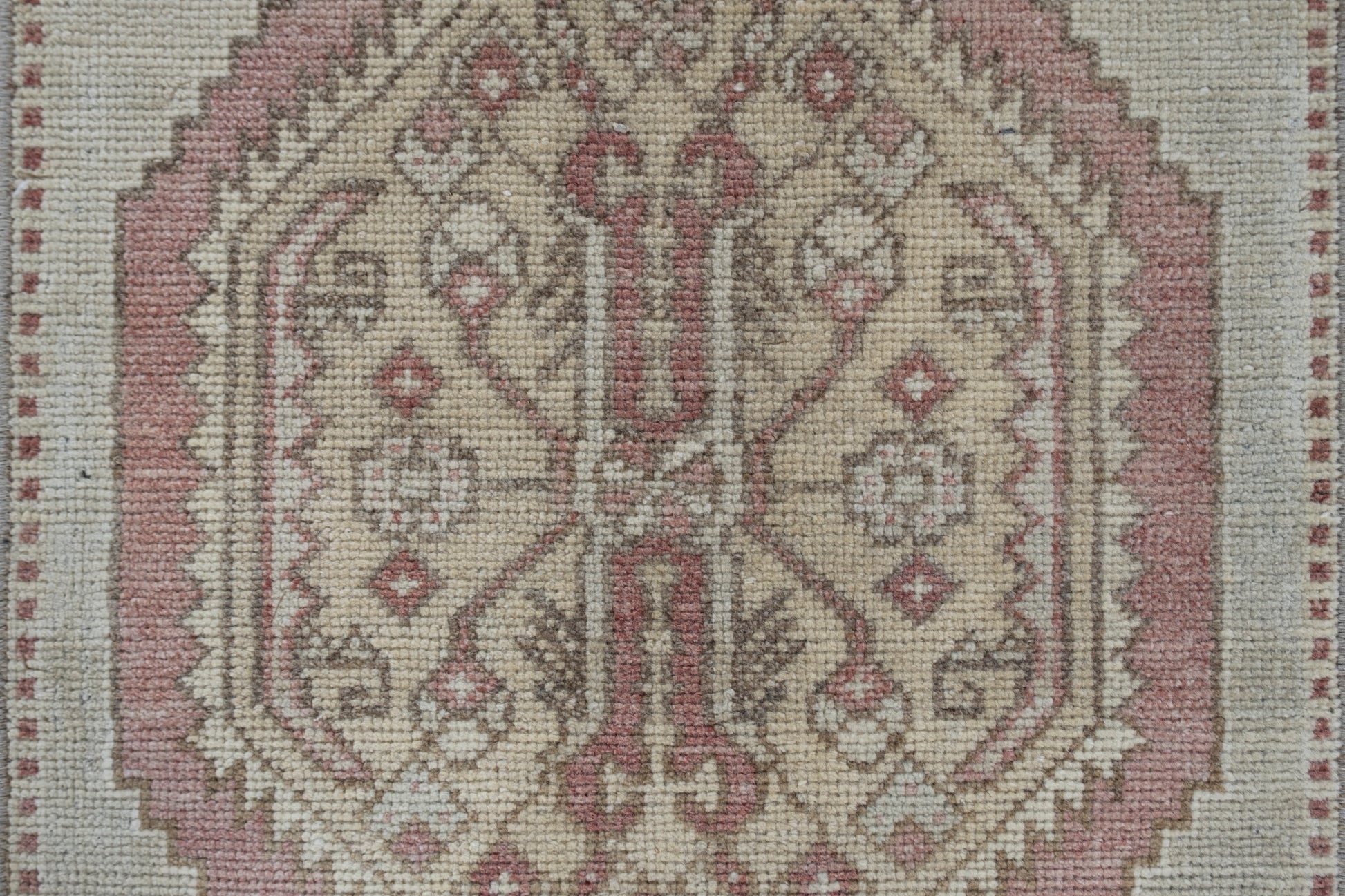 Oriental Hand Knotted Vintage Turkish Mini Rug 1'6" x 3' #10657