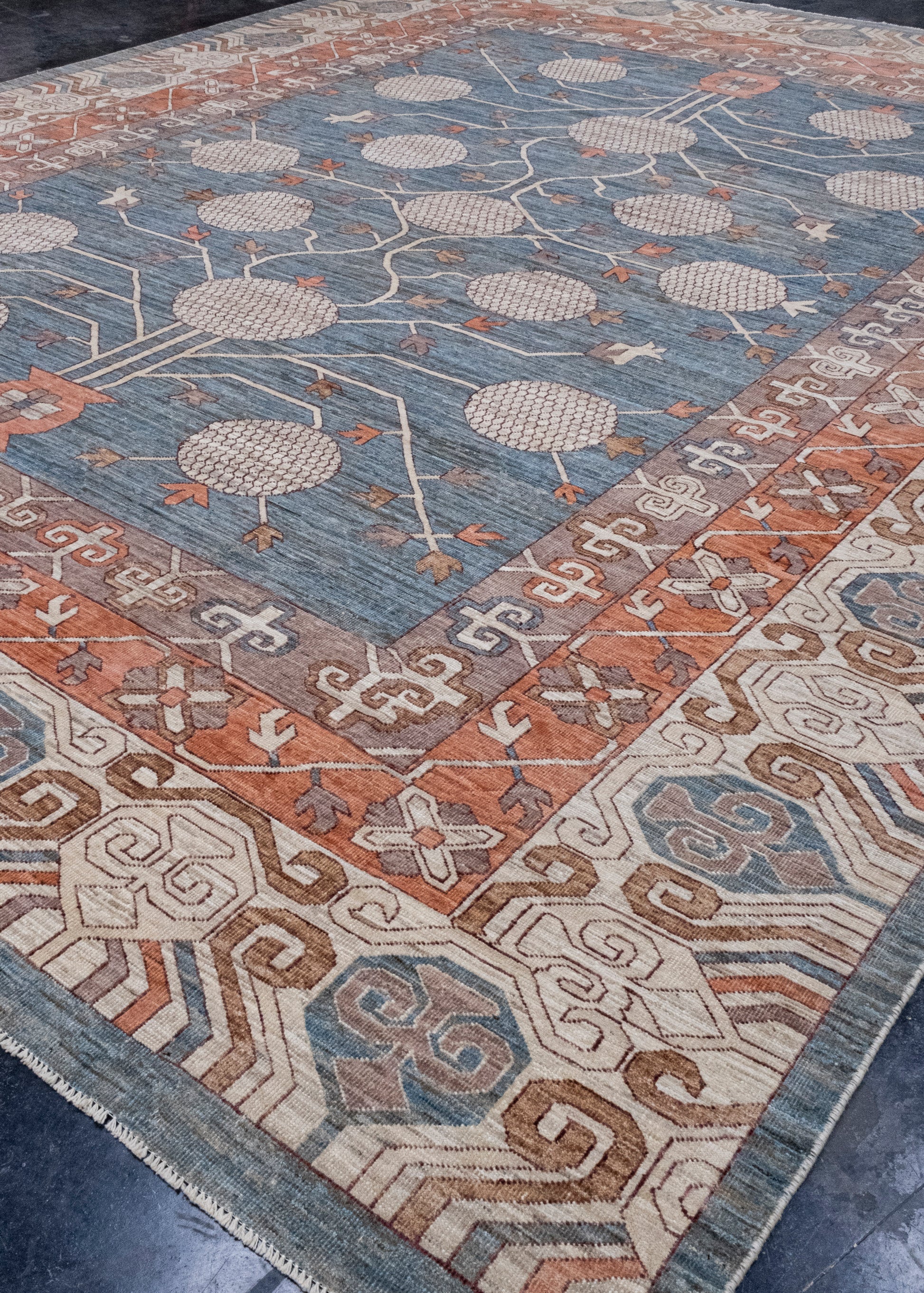Oriental Hand Knotted Oushak Rug 13'2" x 16'11" #9033