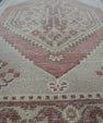 Oriental Hand Knotted Vintage Turkish Mini Rug 1'6" x 3' #10657