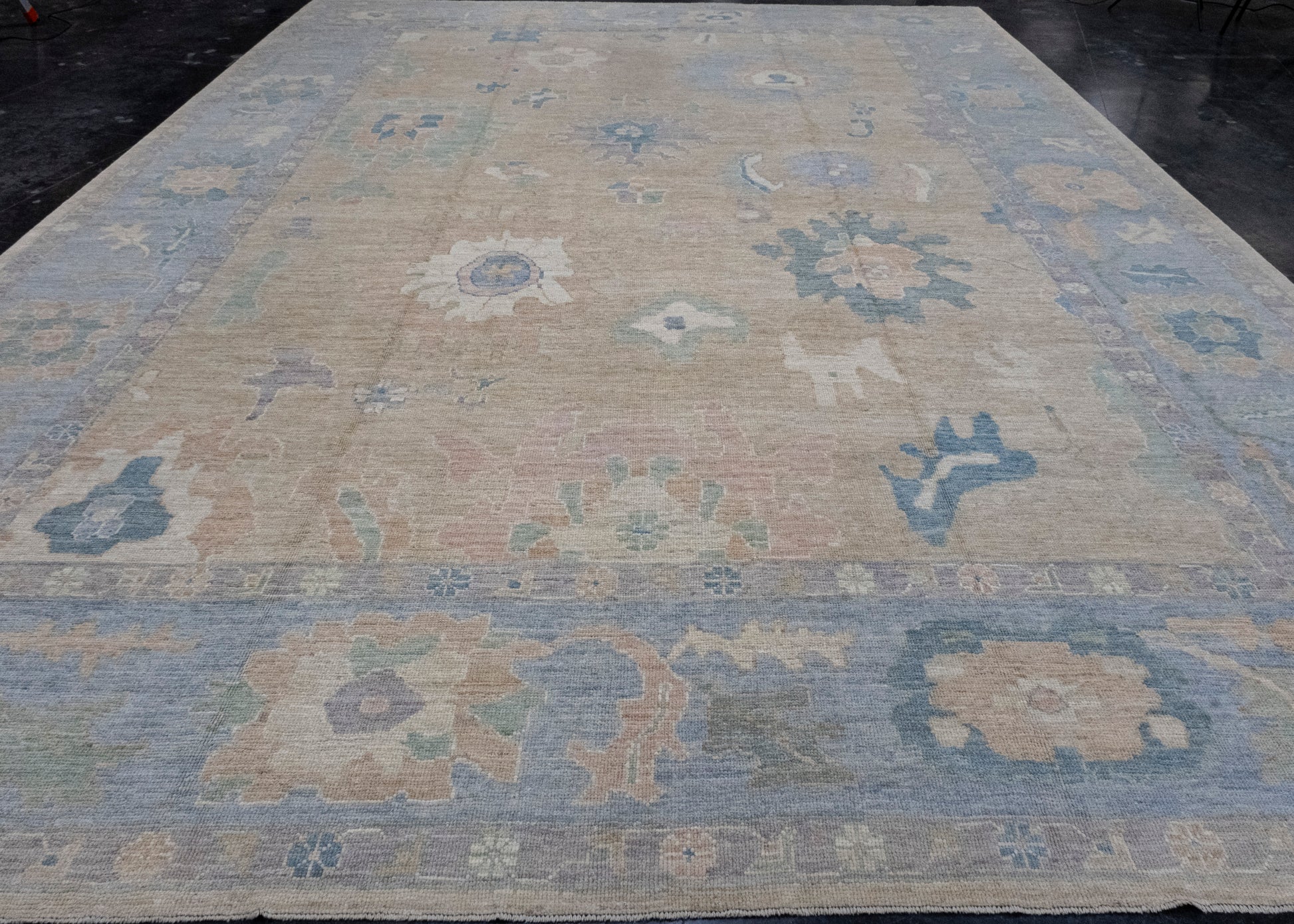 Turkish Oushak Rug 12'9" x 17'7" #16450
