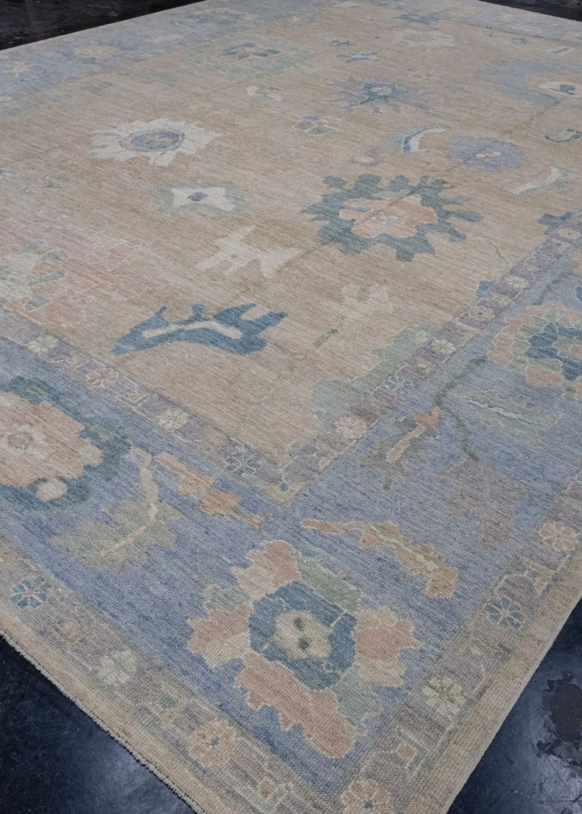 Turkish Oushak Rug 12'9" x 17'7" #16450