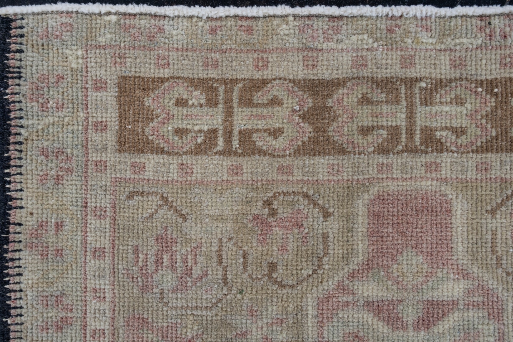Oriental Hand Knotted Vintage Turkish Mini Rug 1'11" x 3'8" #1006