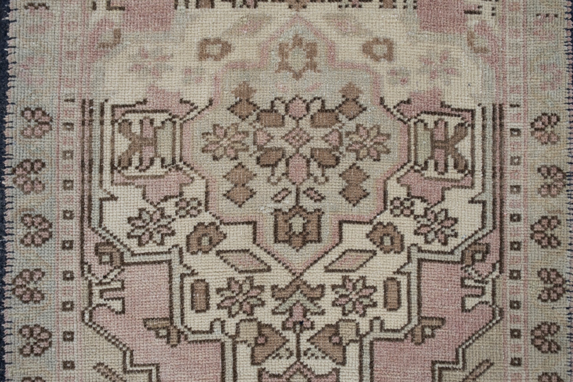 Oriental Hand Knotted Vintage Turkish Mini Rug 1'11" x 3'8" #1006
