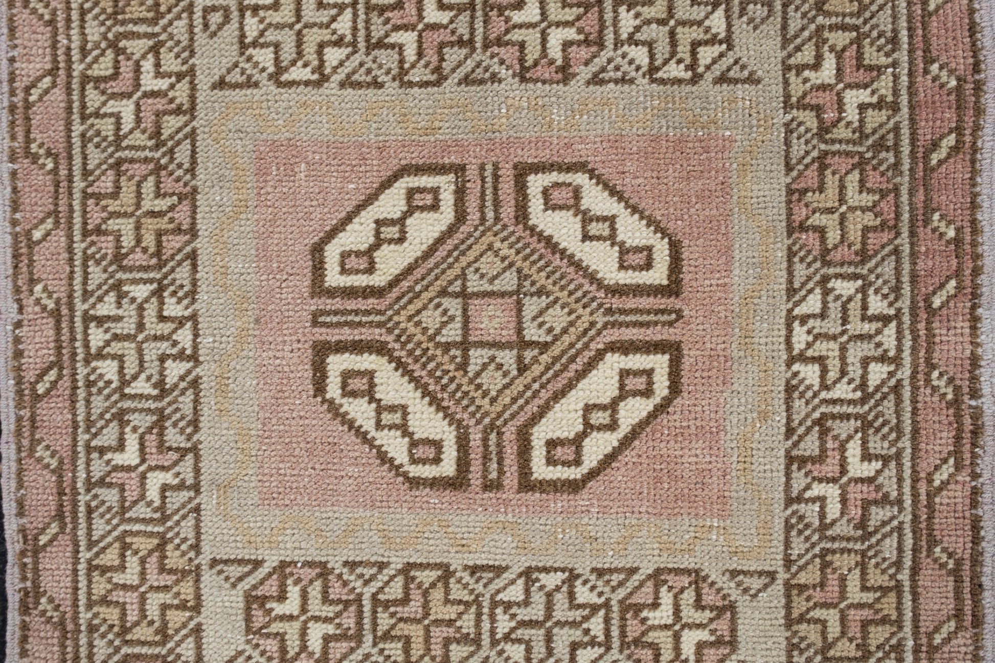 Oriental Hand Knotted Vintage Turkish Mini Rug 1'8" x 3'4" #10284