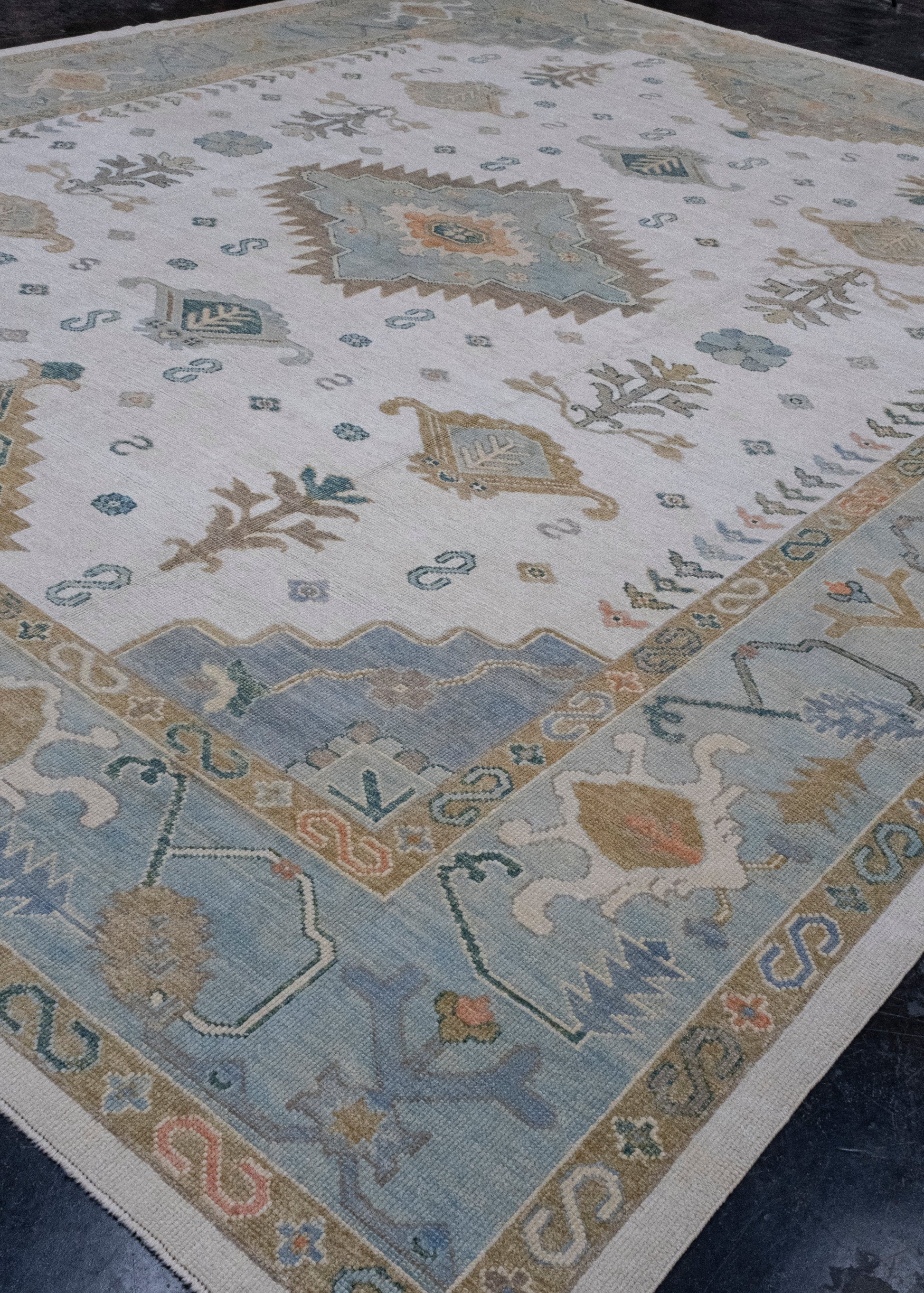 Turkish Oushak Rug 12'7" x 15'6" #16842