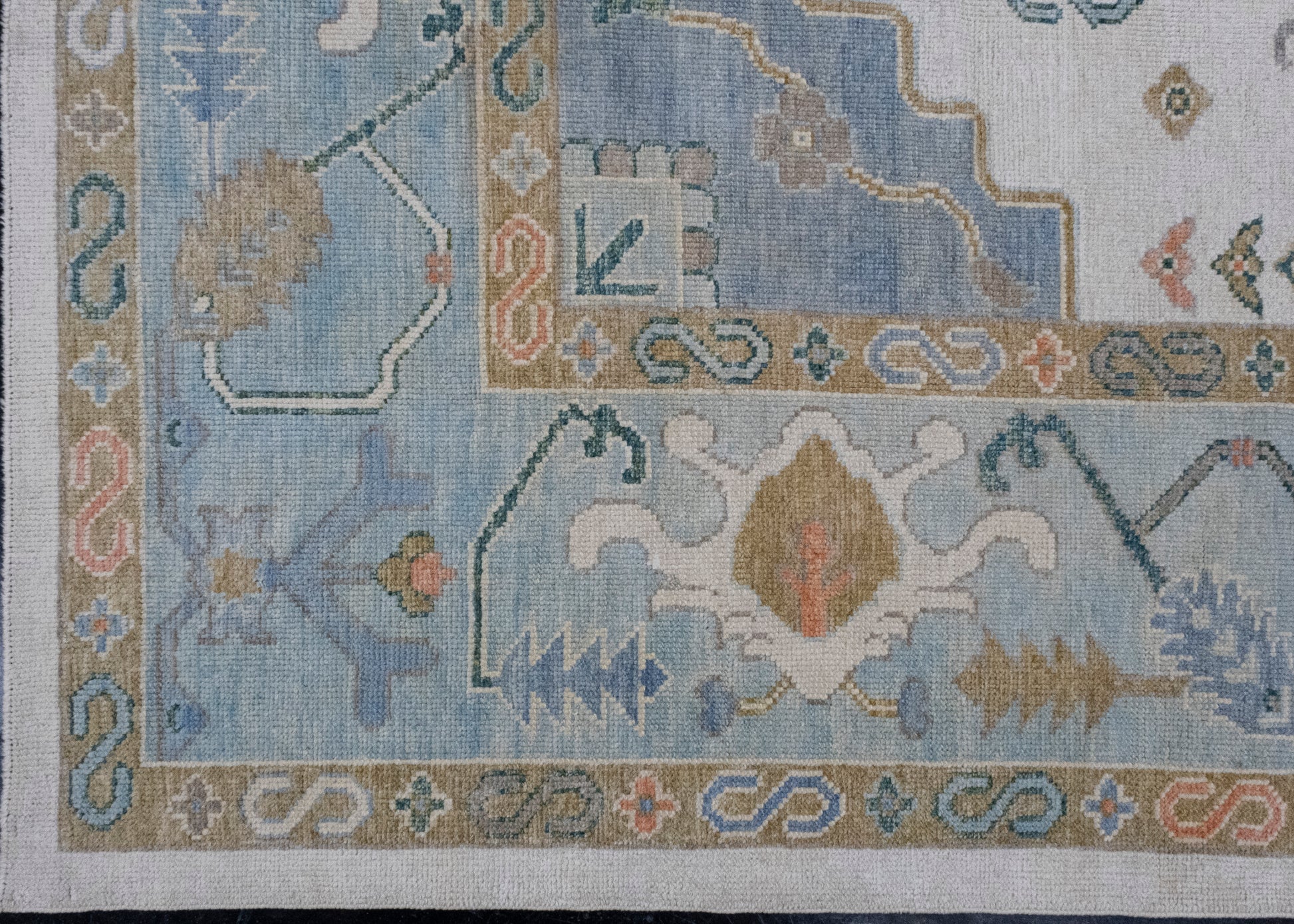 Turkish Oushak Rug 12'7" x 15'6" #16842