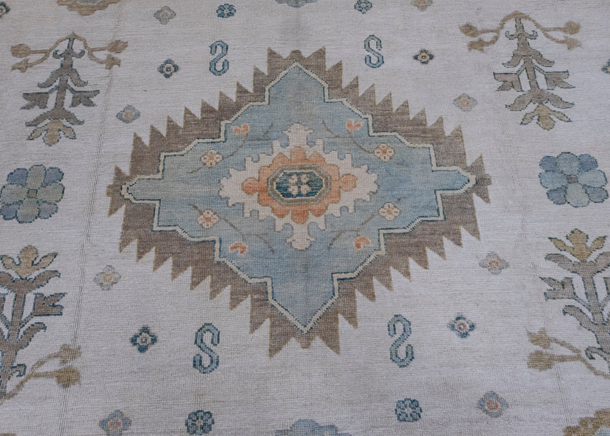Turkish Oushak Rug 12'7" x 15'6" #16842