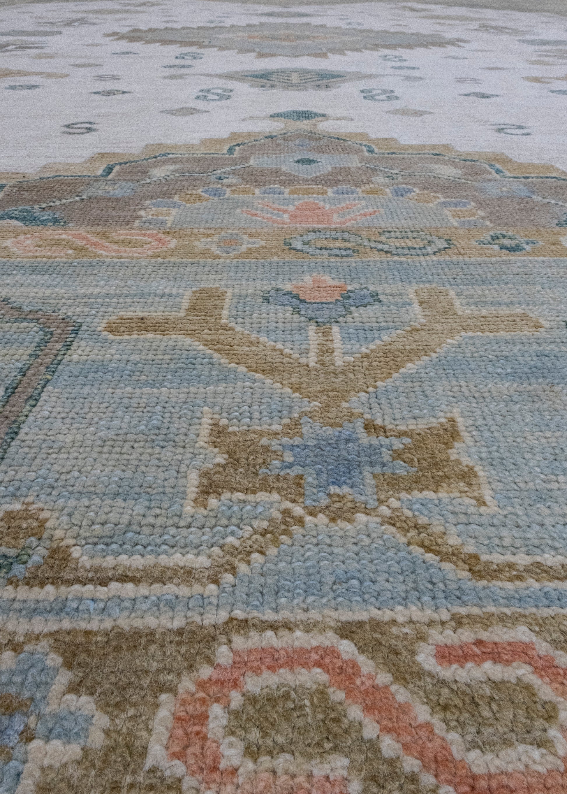 Turkish Oushak Rug 12'7" x 15'6" #16842