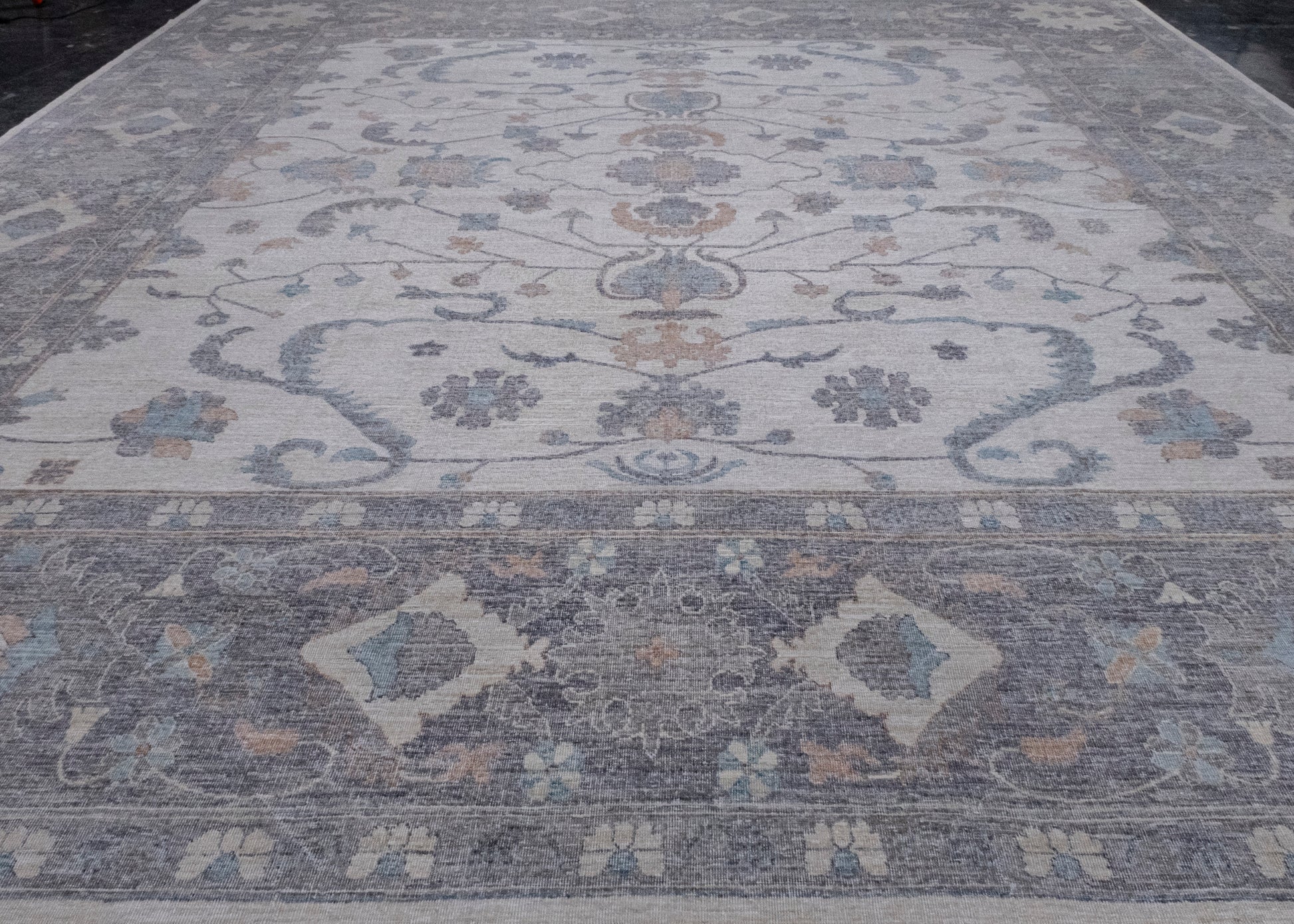 Turkish Antique Look Square Oushak Rug 15'10" x 16'4" #16058