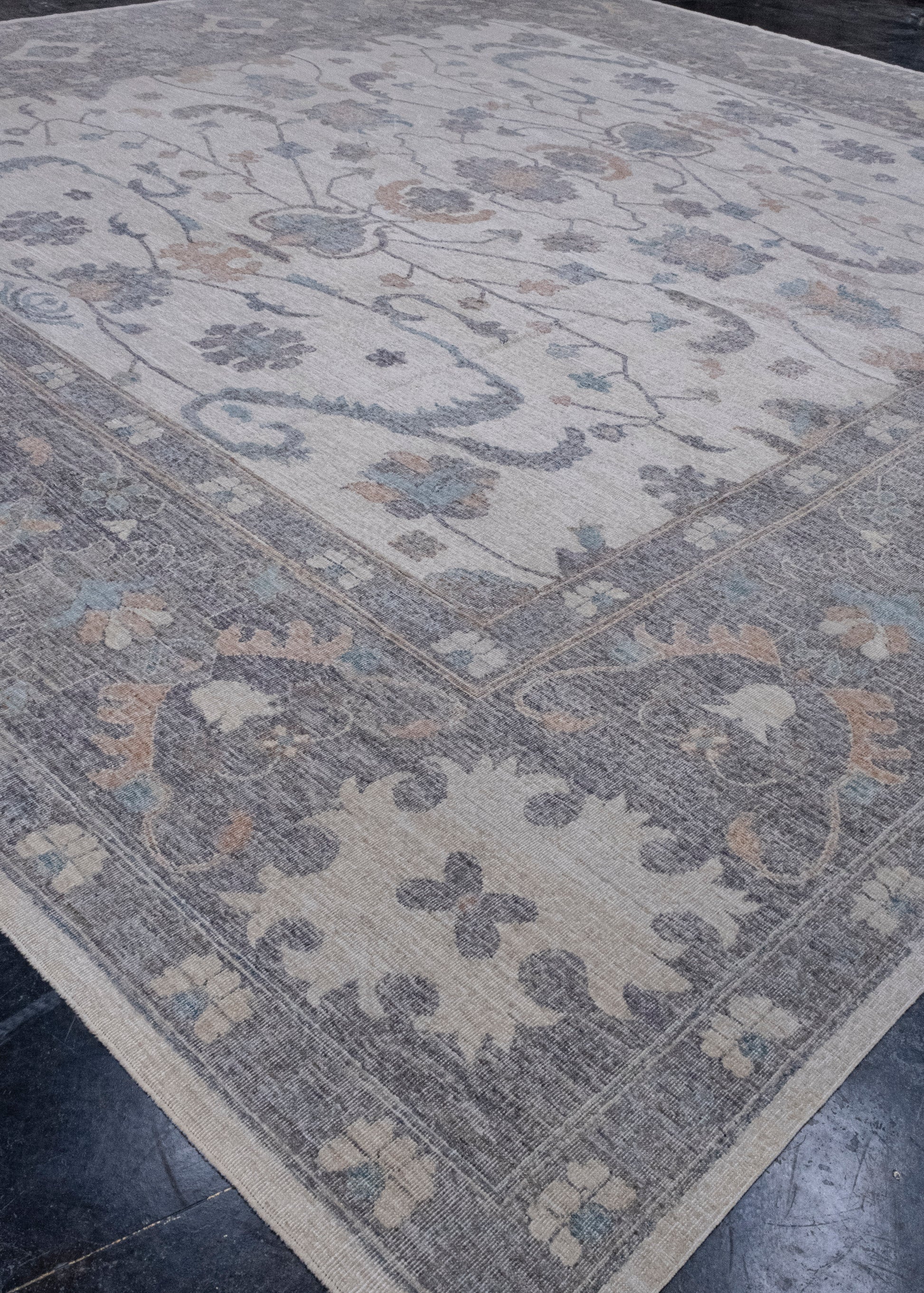 Turkish Antique Look Square Oushak Rug 15'10" x 16'4" #16058