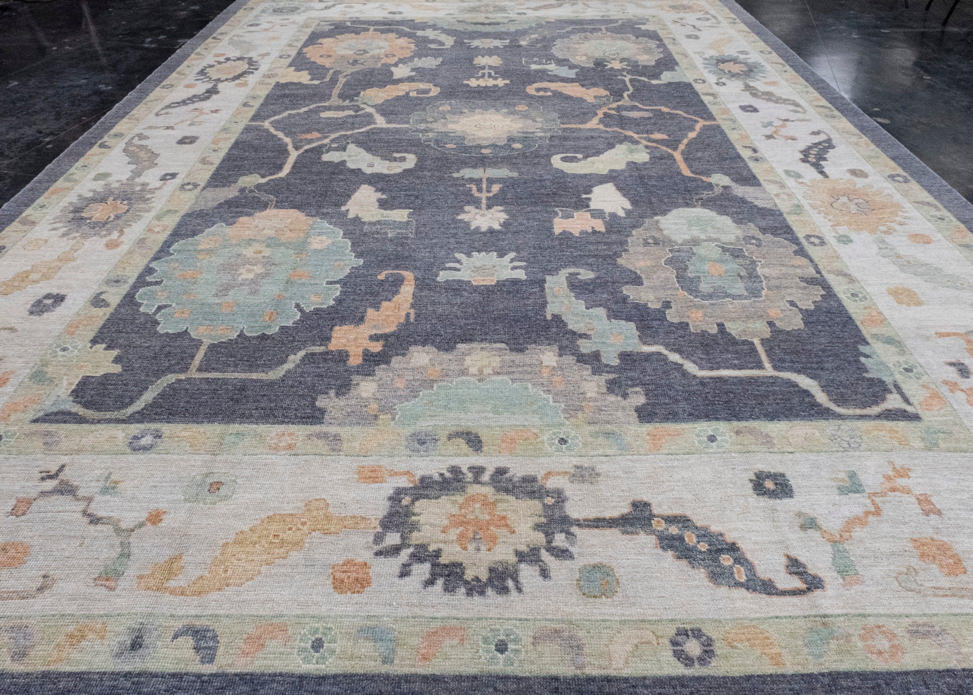 Turkish Oushak Rug 12'6" x 18'4" #16548