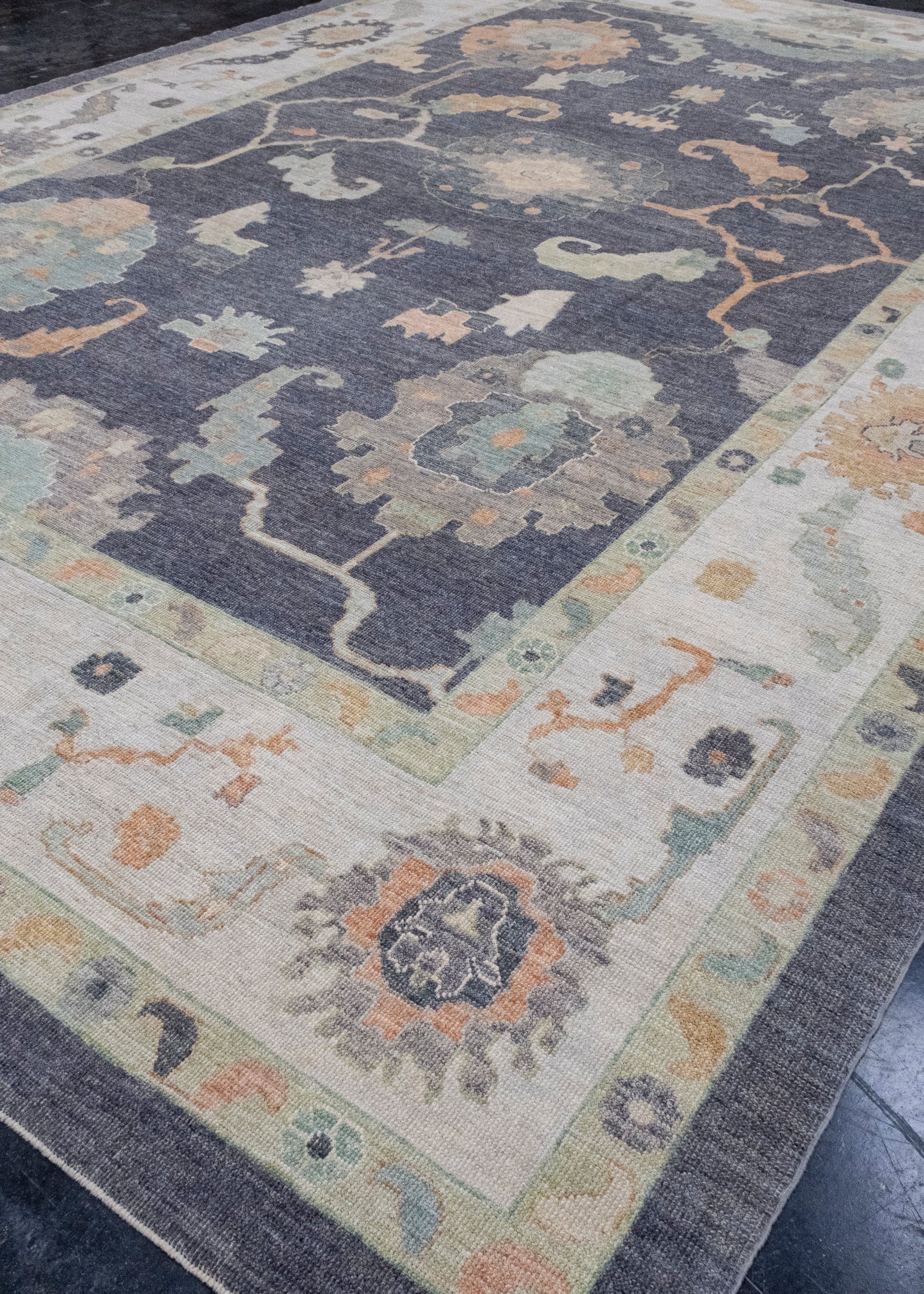 Turkish Oushak Rug 12'6" x 18'4" #16548