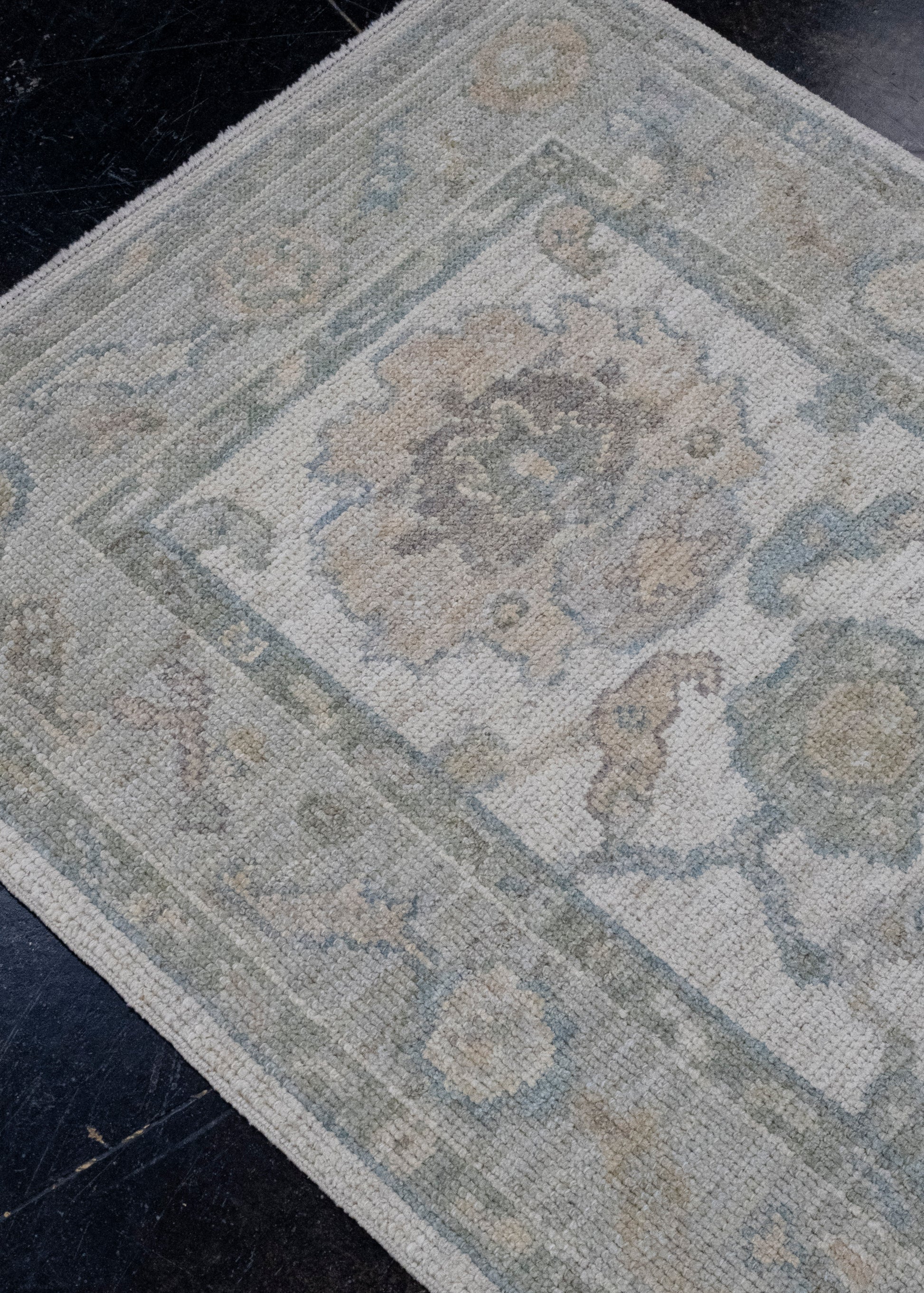 Turkish Oushak Runner Rug 2'9" x 10' #16277