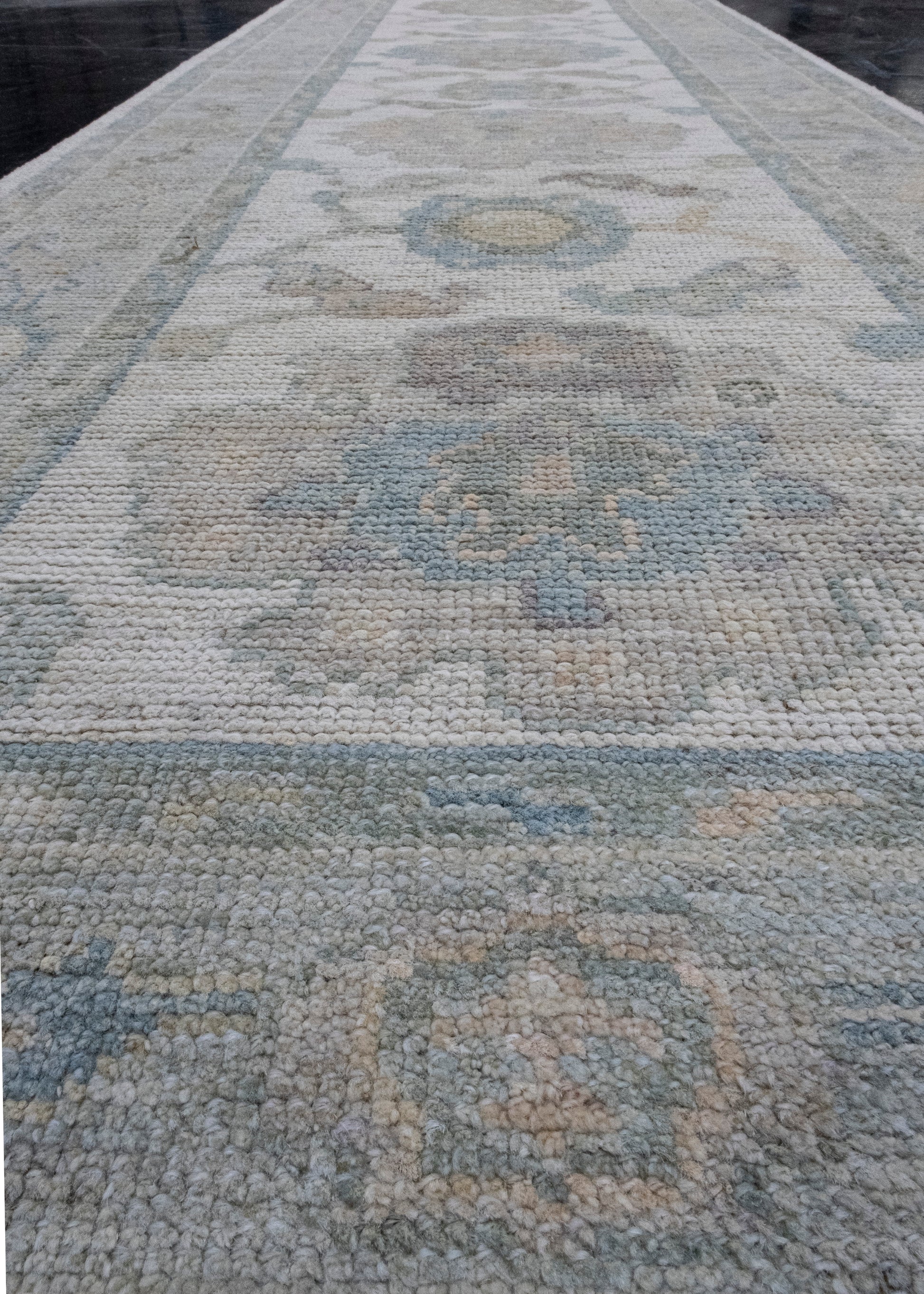 Turkish Oushak Runner Rug 2'9" x 10' #16277