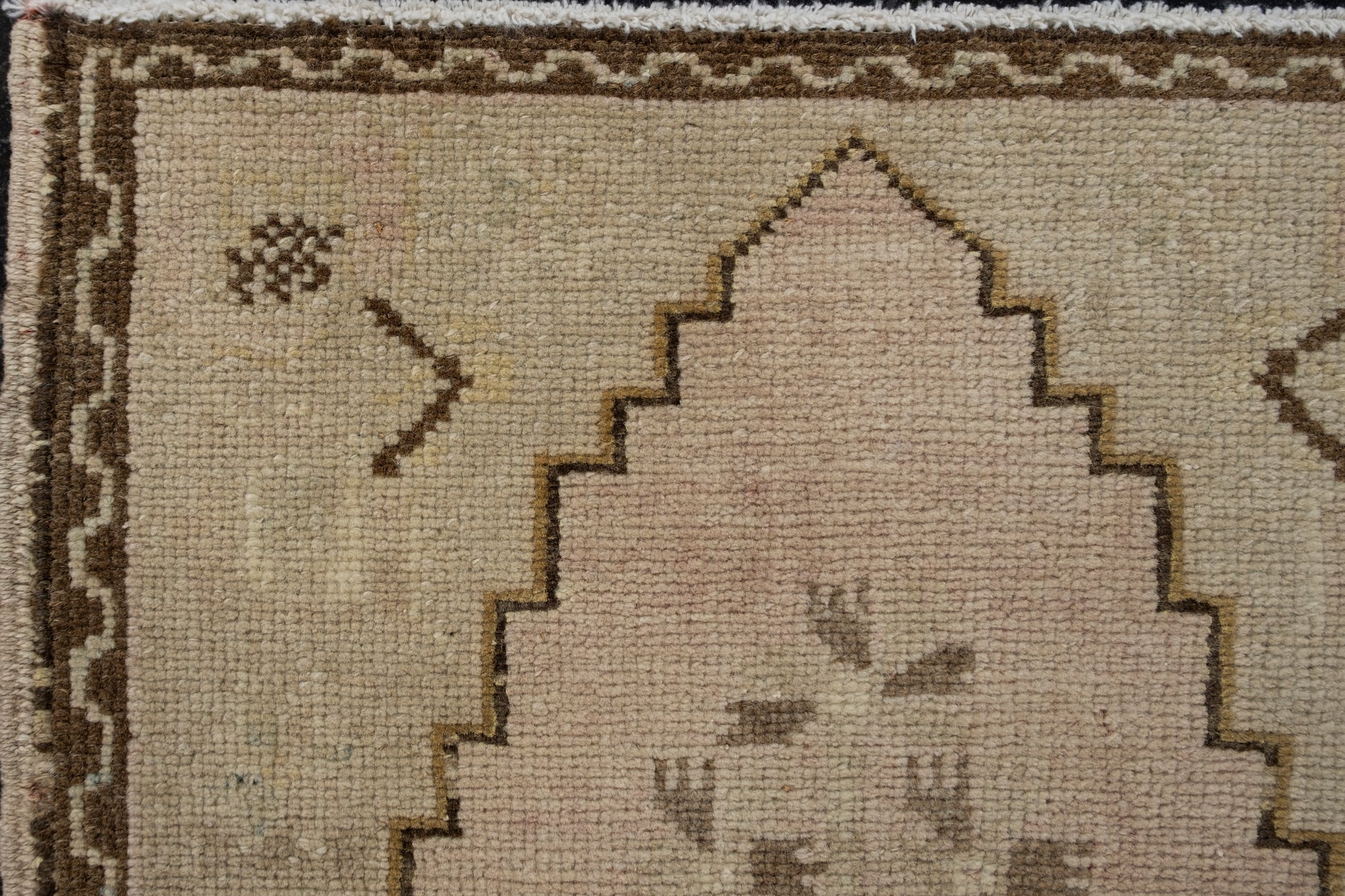 Oriental Hand Knotted Vintage Turkish Mini Rug 1'6" x 2'11" #10645
