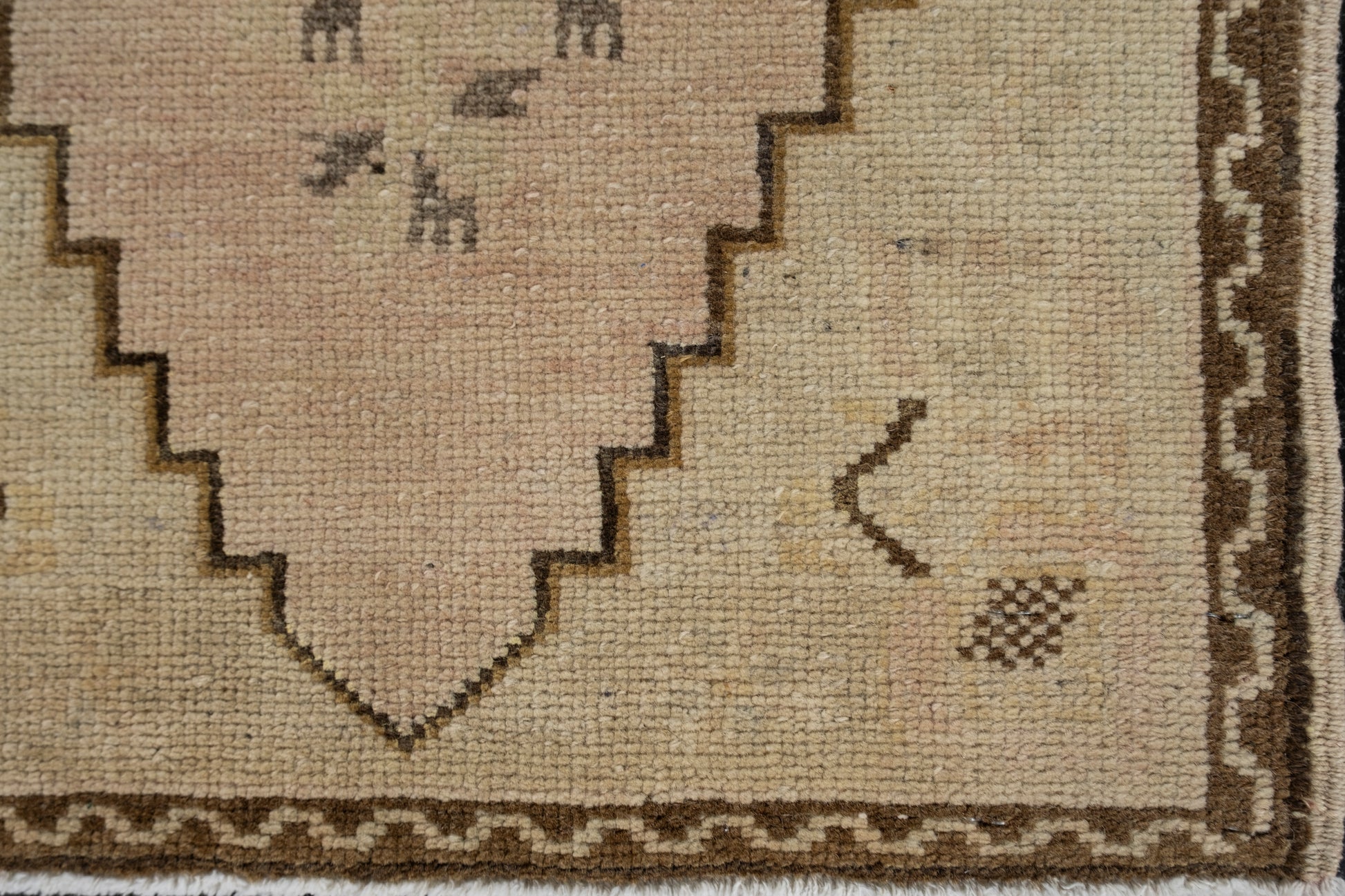 Oriental Hand Knotted Vintage Turkish Mini Rug 1'6" x 2'11" #10645
