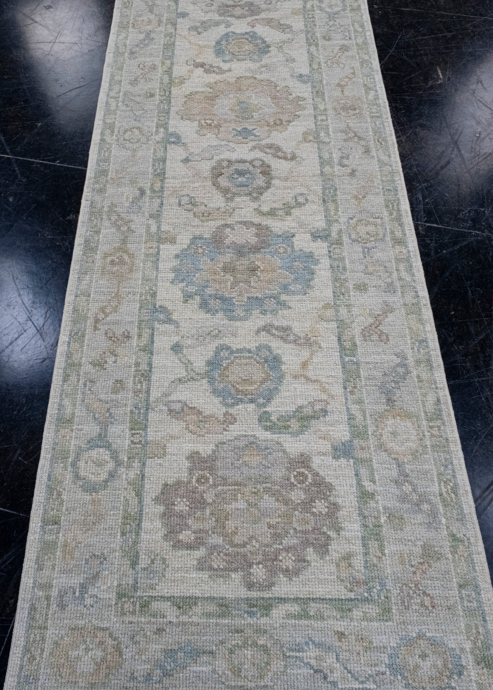 Turkish Oushak Runner Rug 2'9" x 8'1" #16349