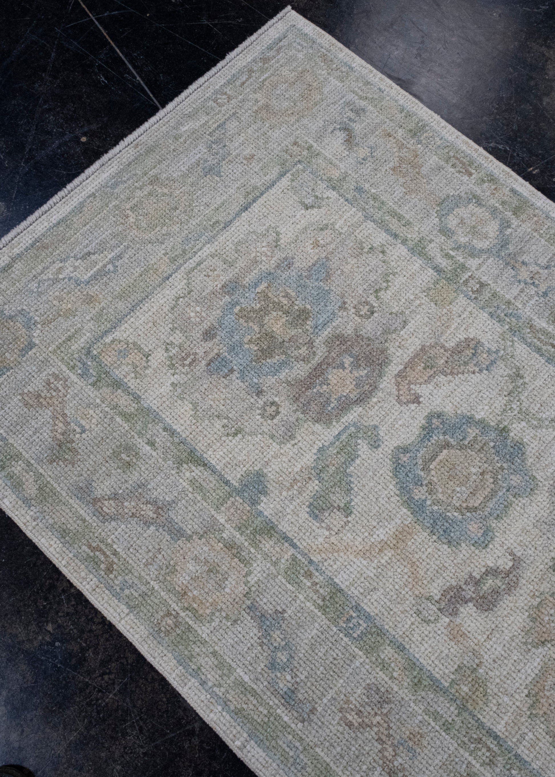 Turkish Oushak Runner Rug 2'9" x 8'1" #16349