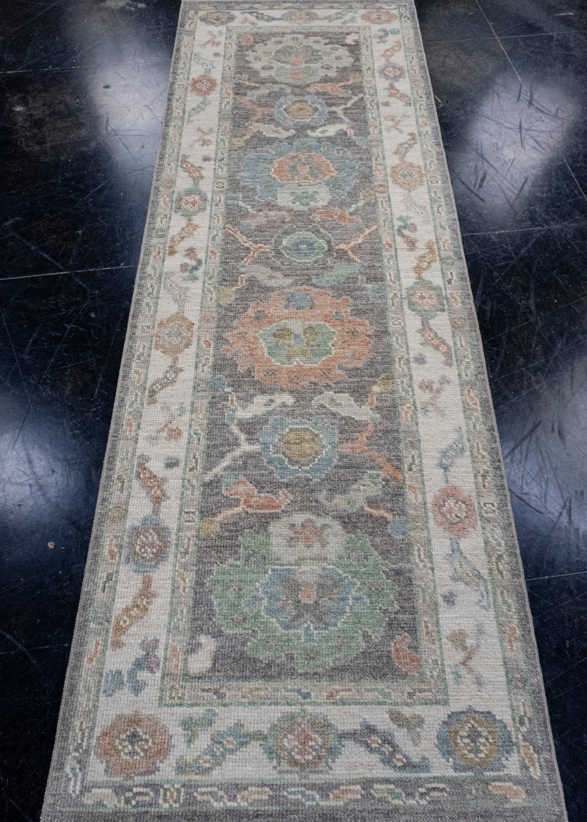 Turkish Oushak Runner Rug 2'9" x 8'3" #16170
