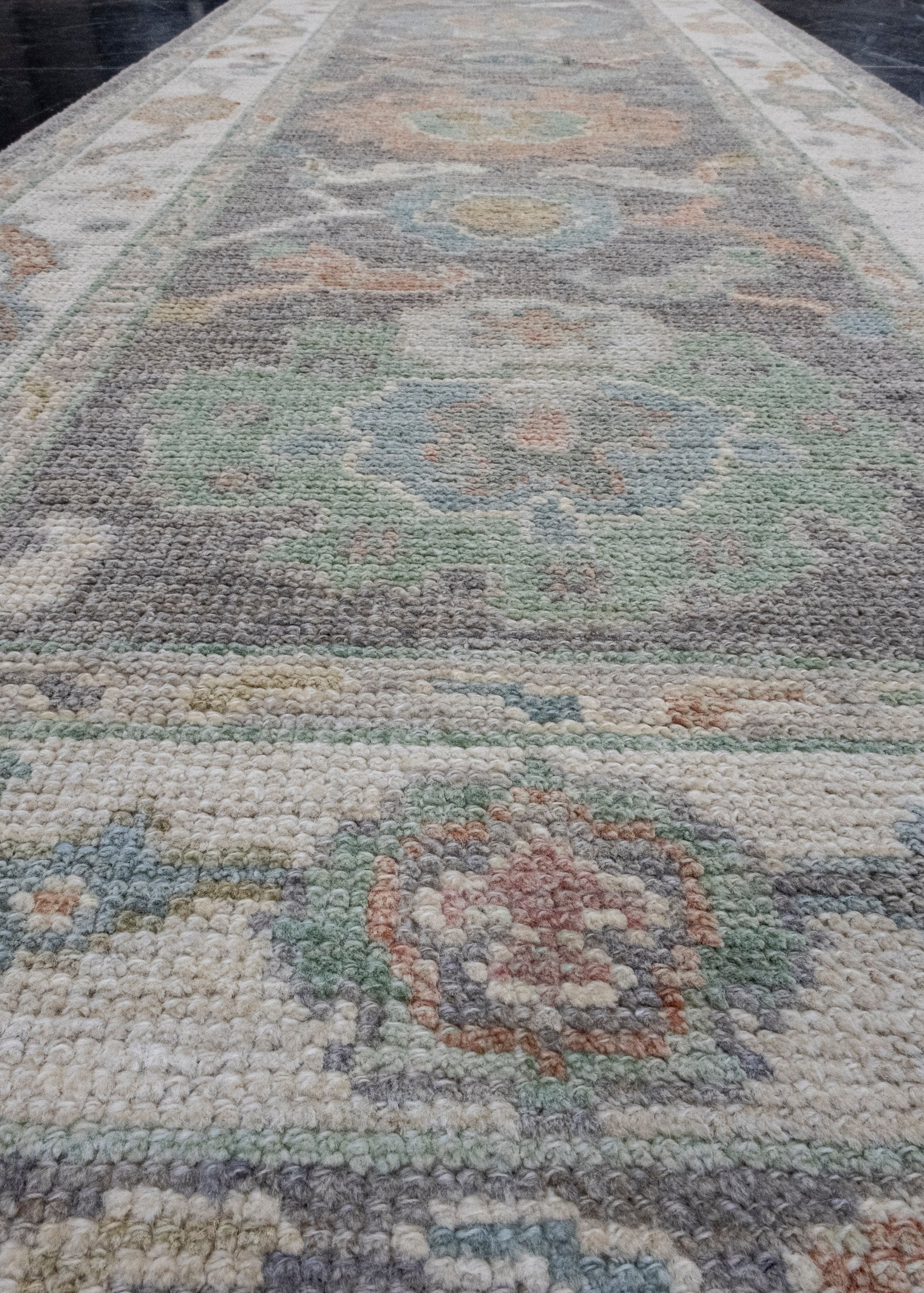 Turkish Oushak Runner Rug 2'9" x 8'3" #16170