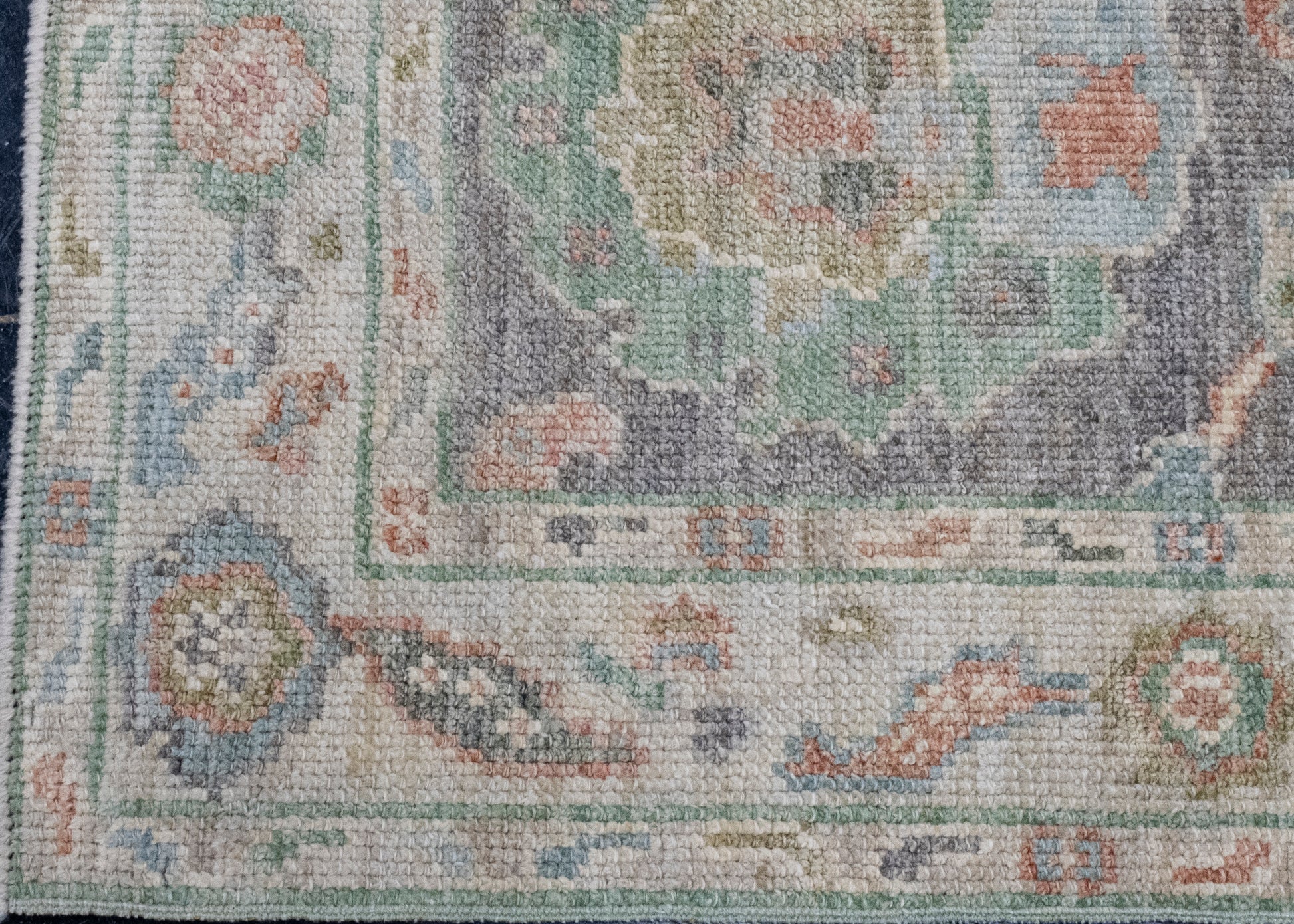 Turkish Oushak Runner Rug 2'3" x 9'11" #16220