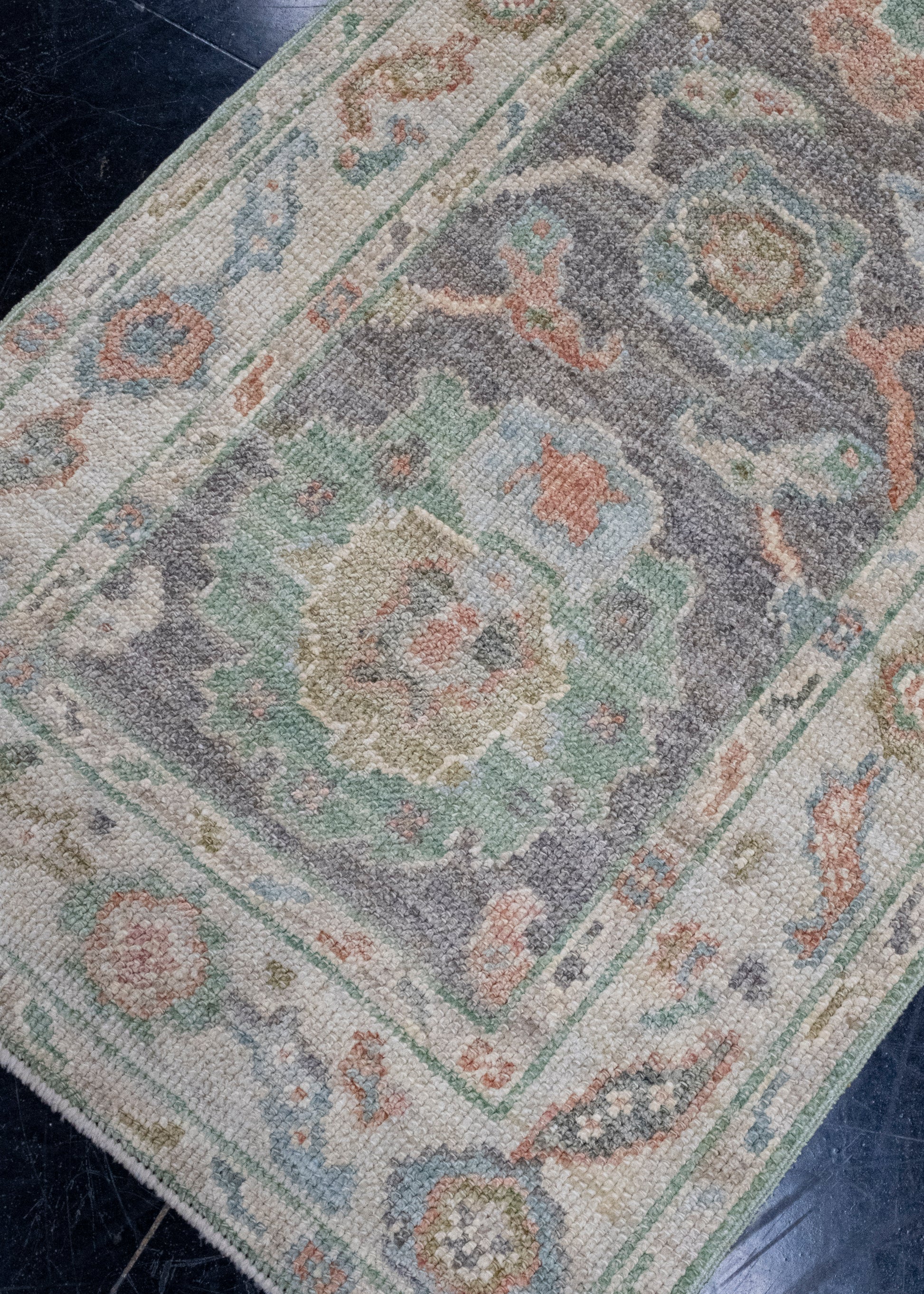Turkish Oushak Runner Rug 2'10" x 8'1" #16257
