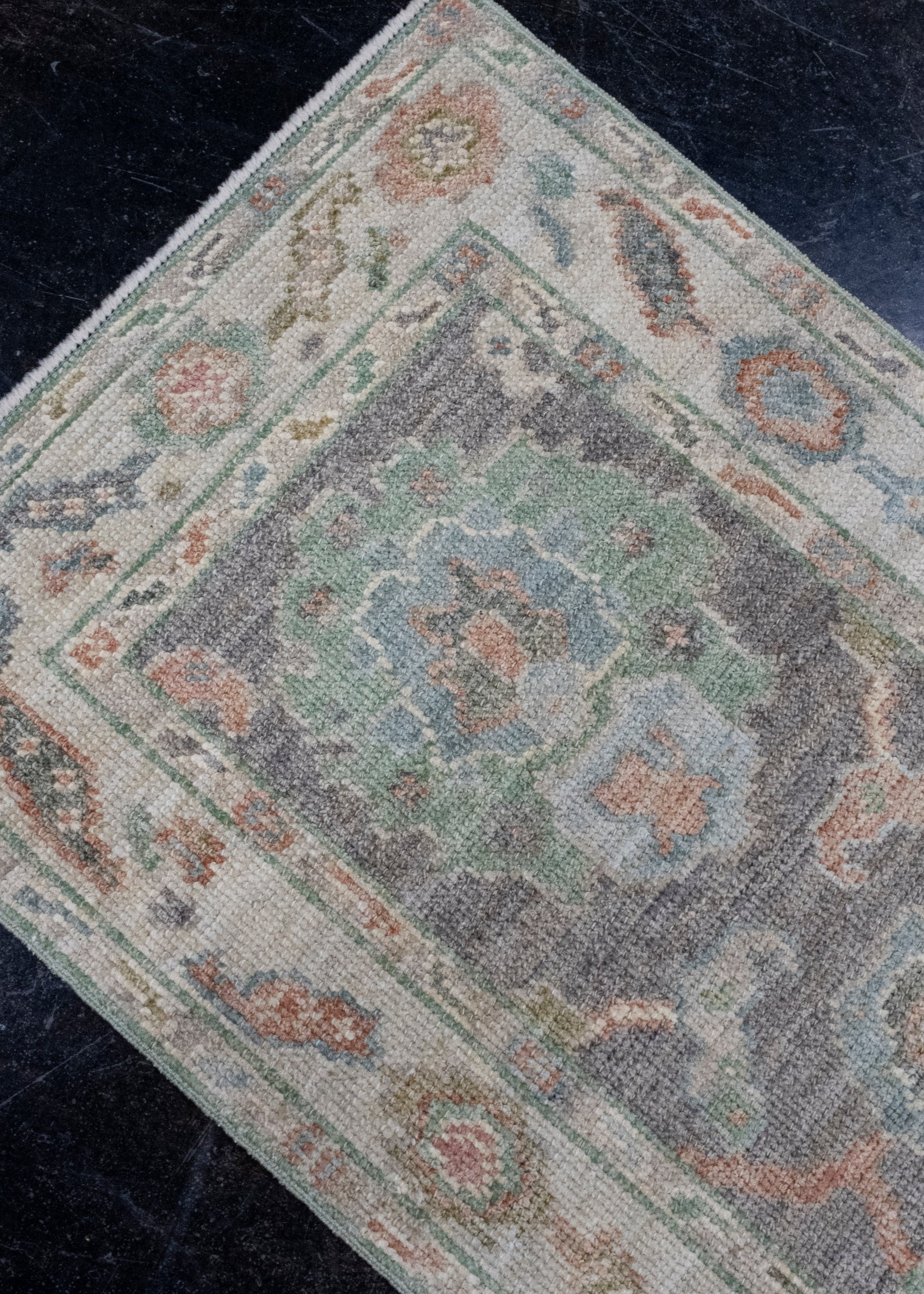 Turkish Oushak Runner Rug 2'10" x 8'1" #16257