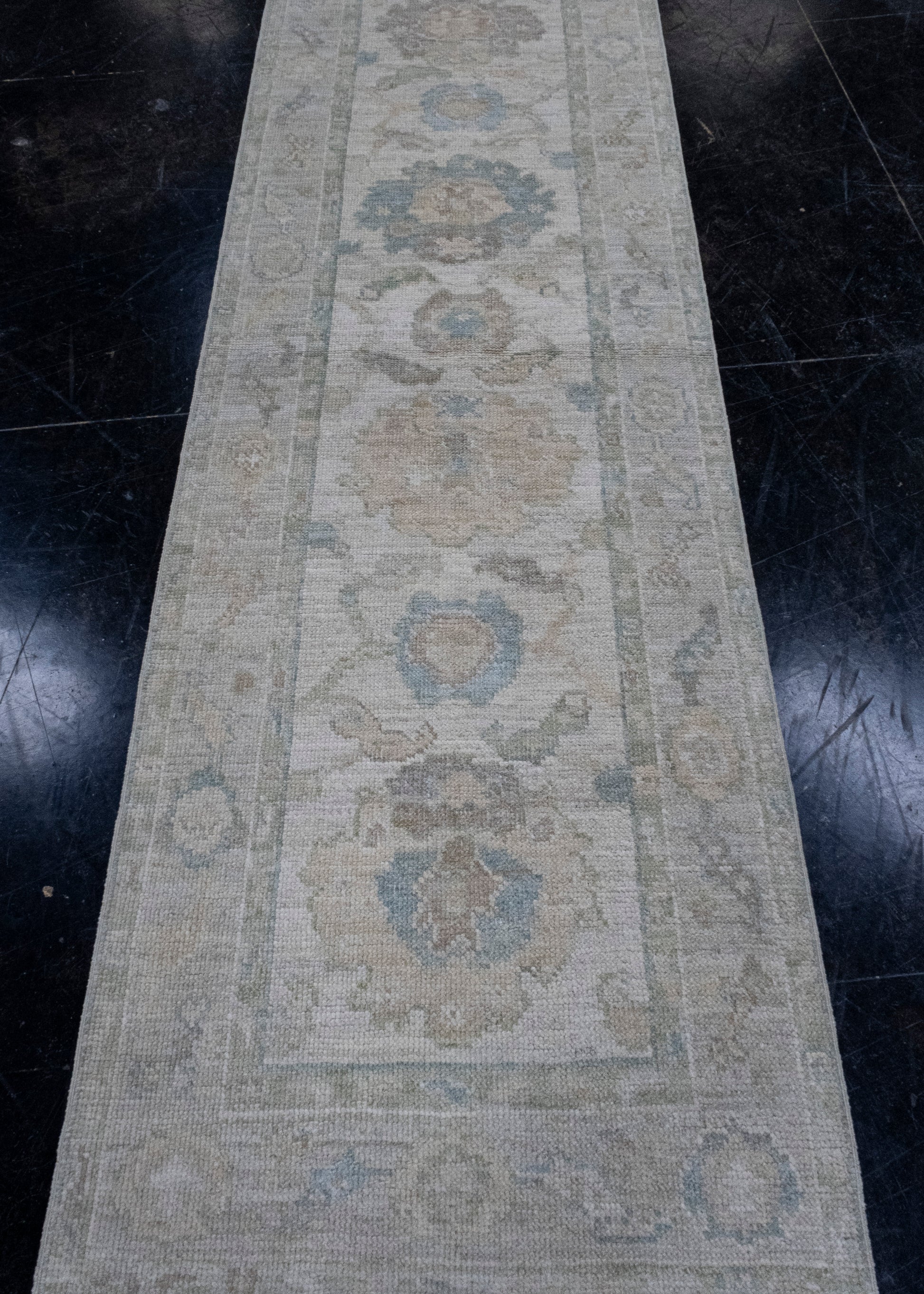 Turkish Oushak Runner Rug 2'8" x 8'4" #16404