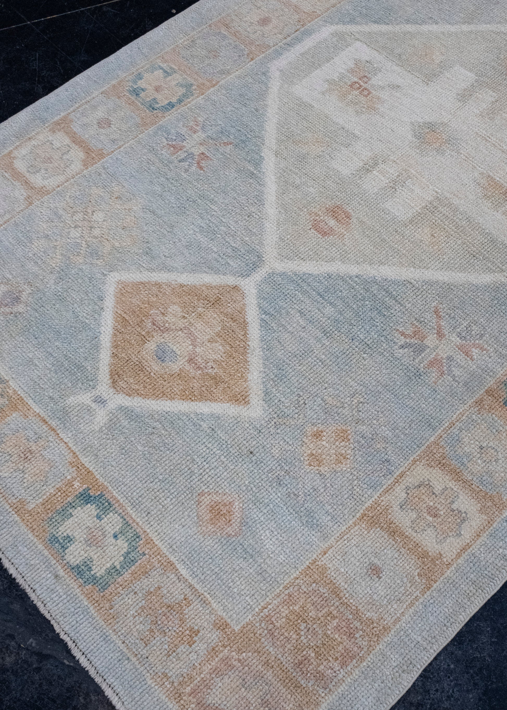Turkish Oushak Runner Rug 4'1" x 14'4" #16727