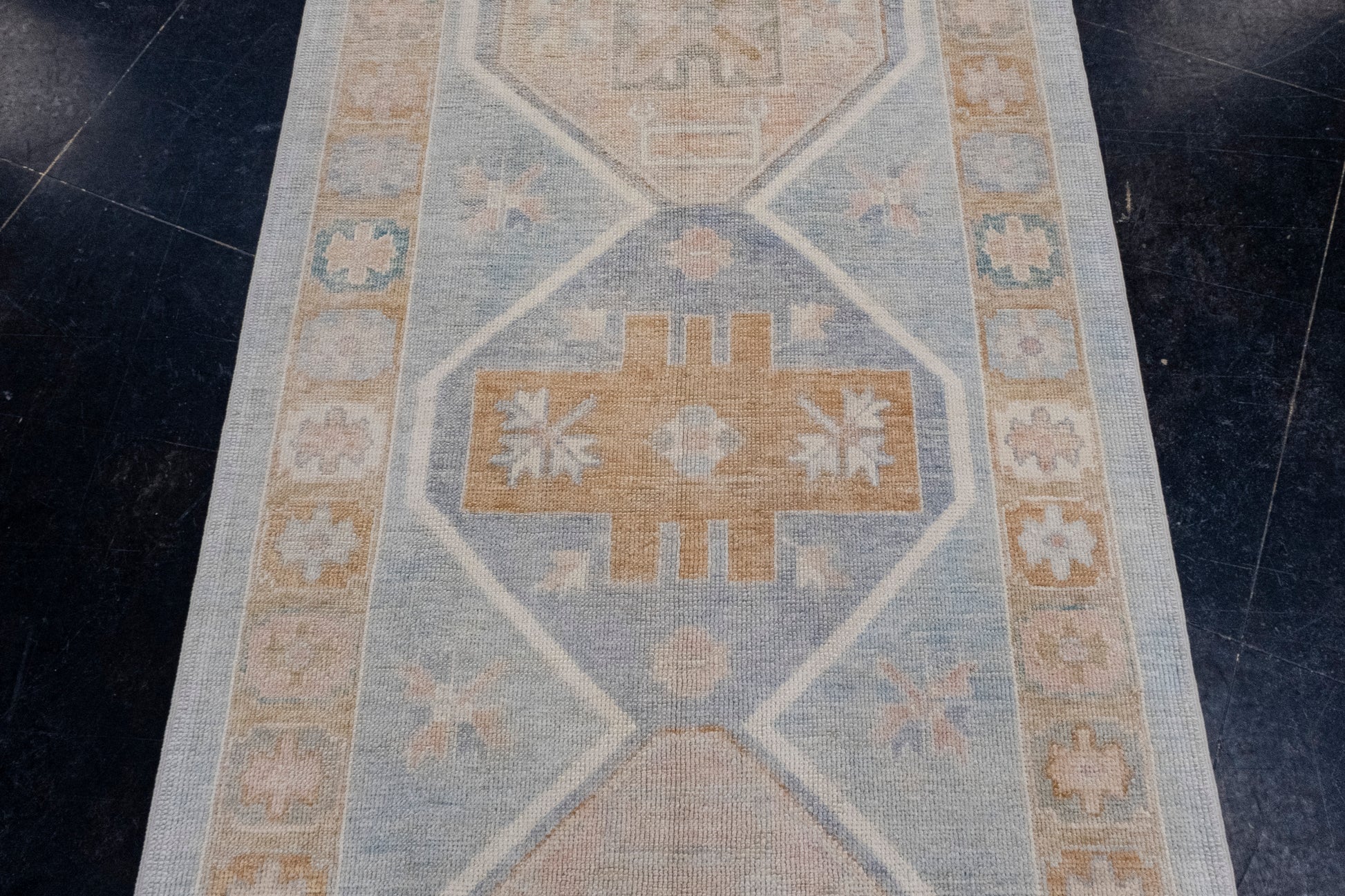 Turkish Oushak Runner Rug 4'1" x 11'2" #16741